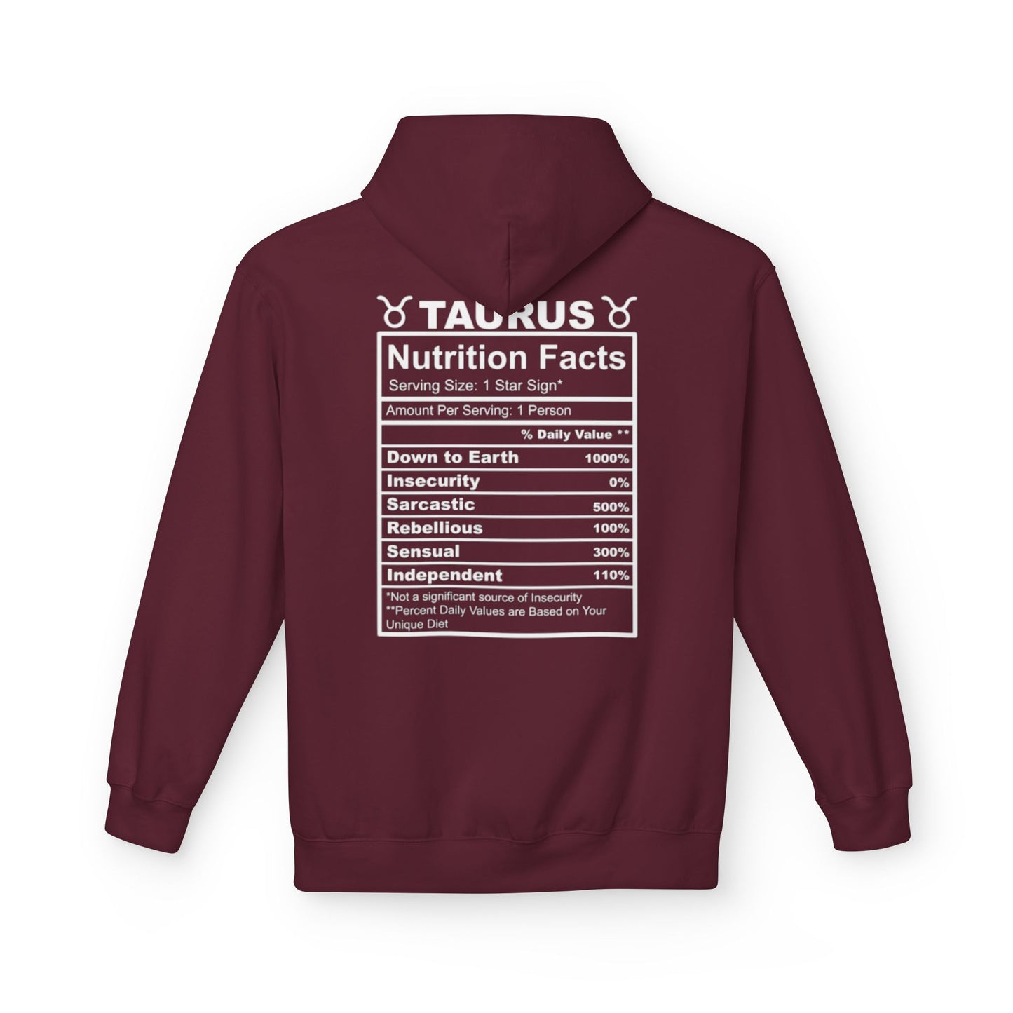 Taurus Zodiac Hoodie — Bull Emblem & Traits Graphic Sweatshirt