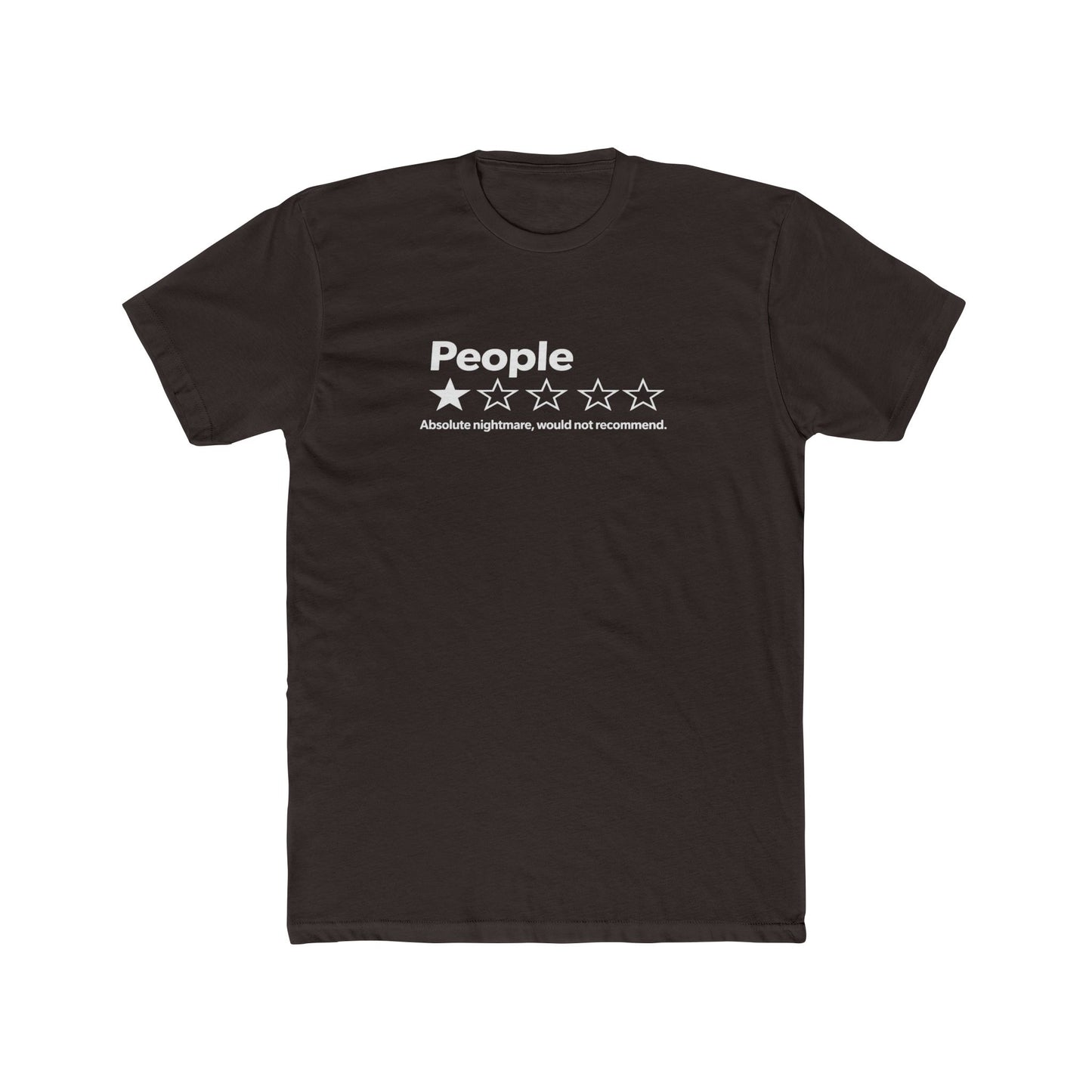 People 2-Star Rating T-Shirt — Funny Sarcastic Review Tee