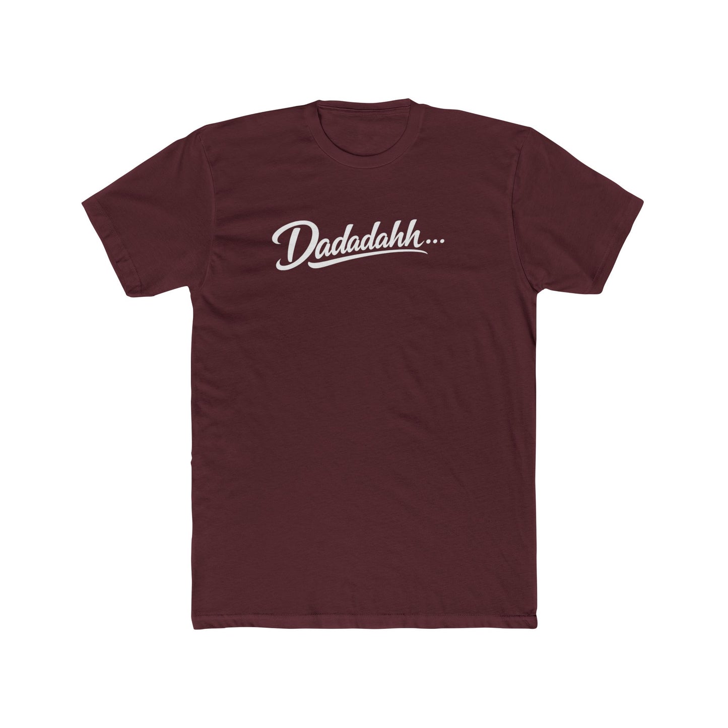 Dadadahh Retro Script Tee — Funny