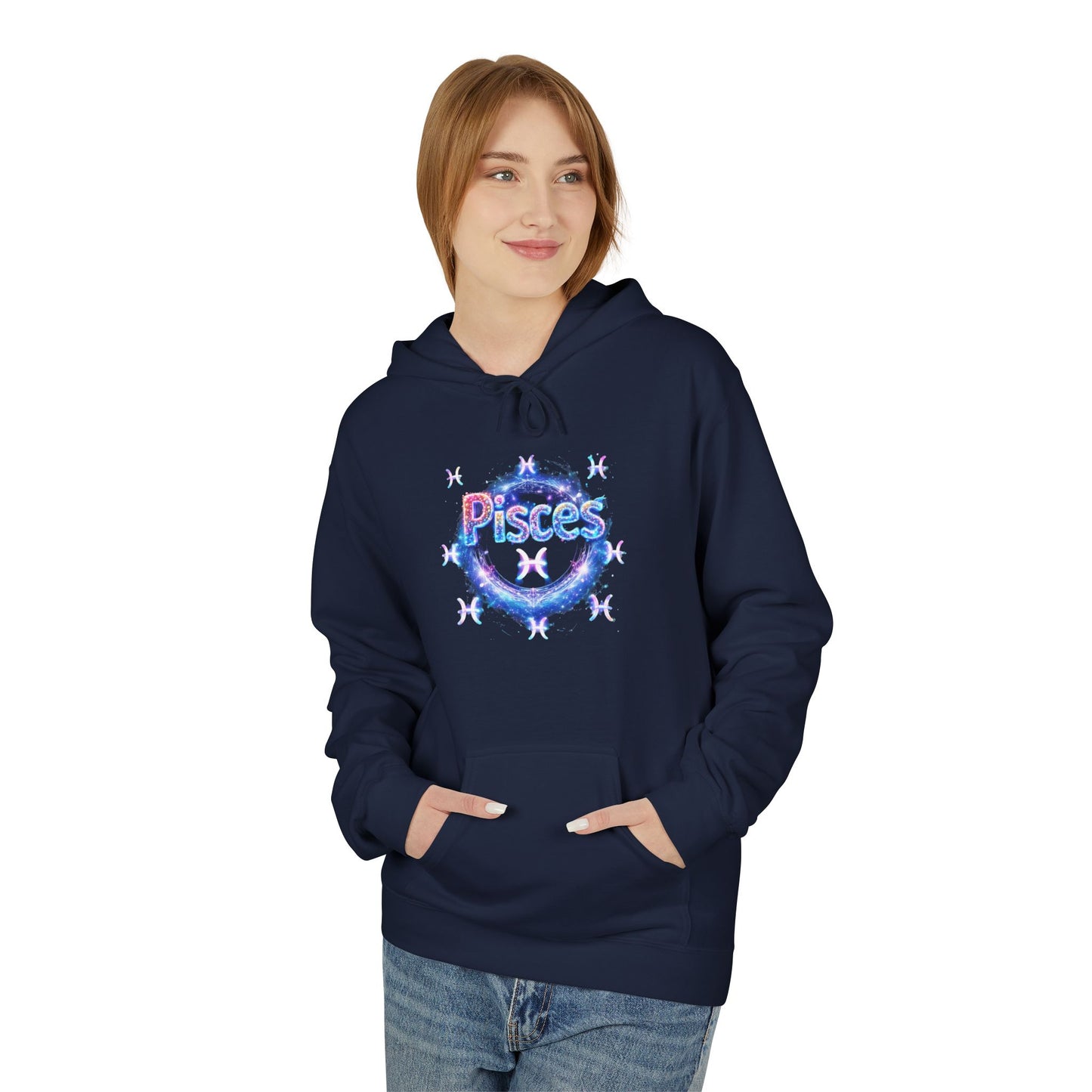 Pisces Zodiac Hoodie — 'Pisces Facts' Astrological Graphic Pullover