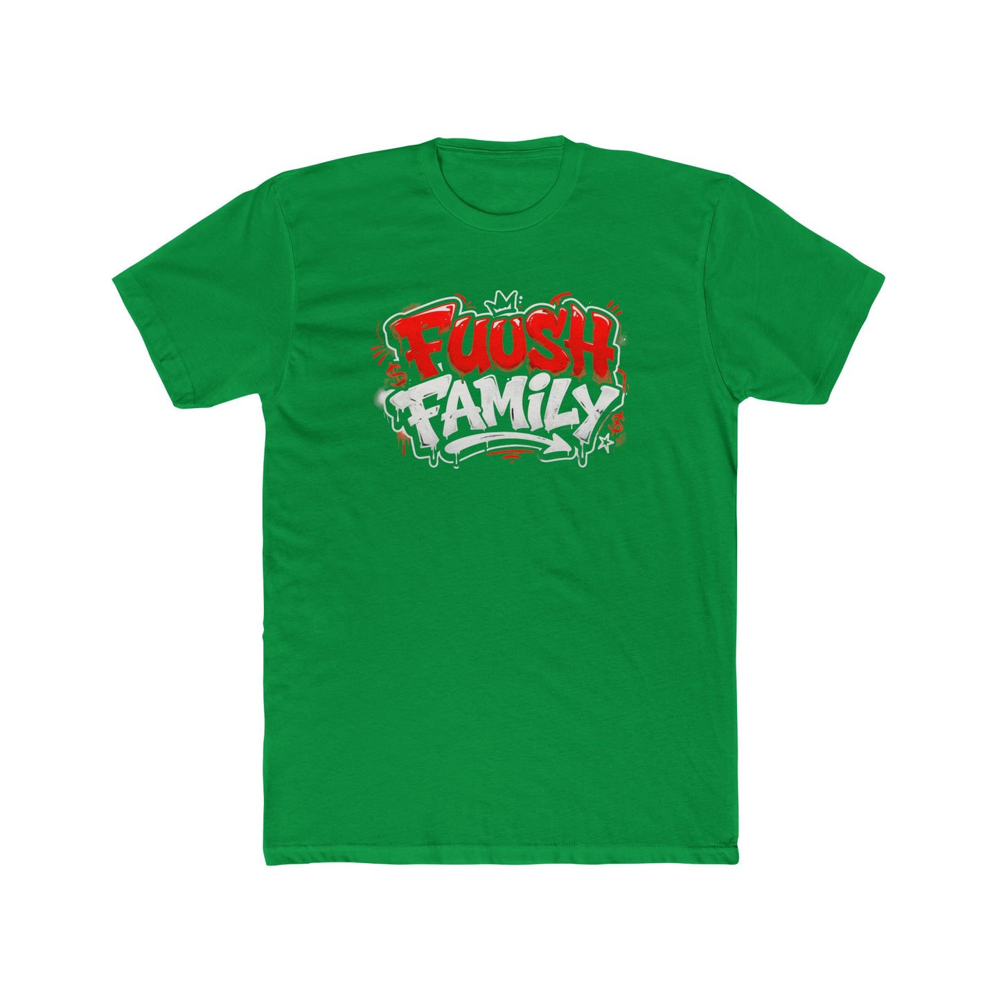 Fuush Family Graphic Tee — Retro Streetwear Crewneck for Fans & Family