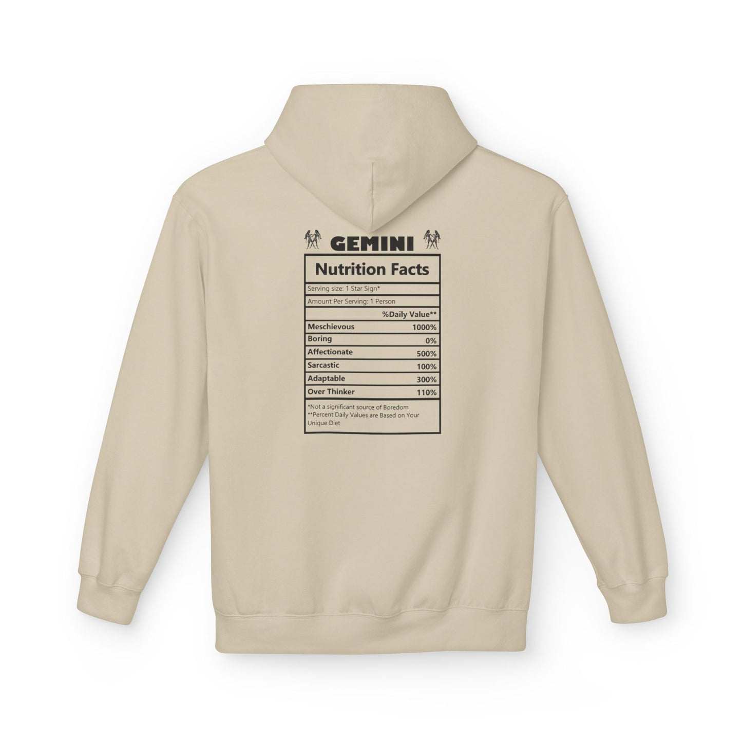 Gemini Zodiac Hoodie — Minimal Astrological Sign Sweatshirt