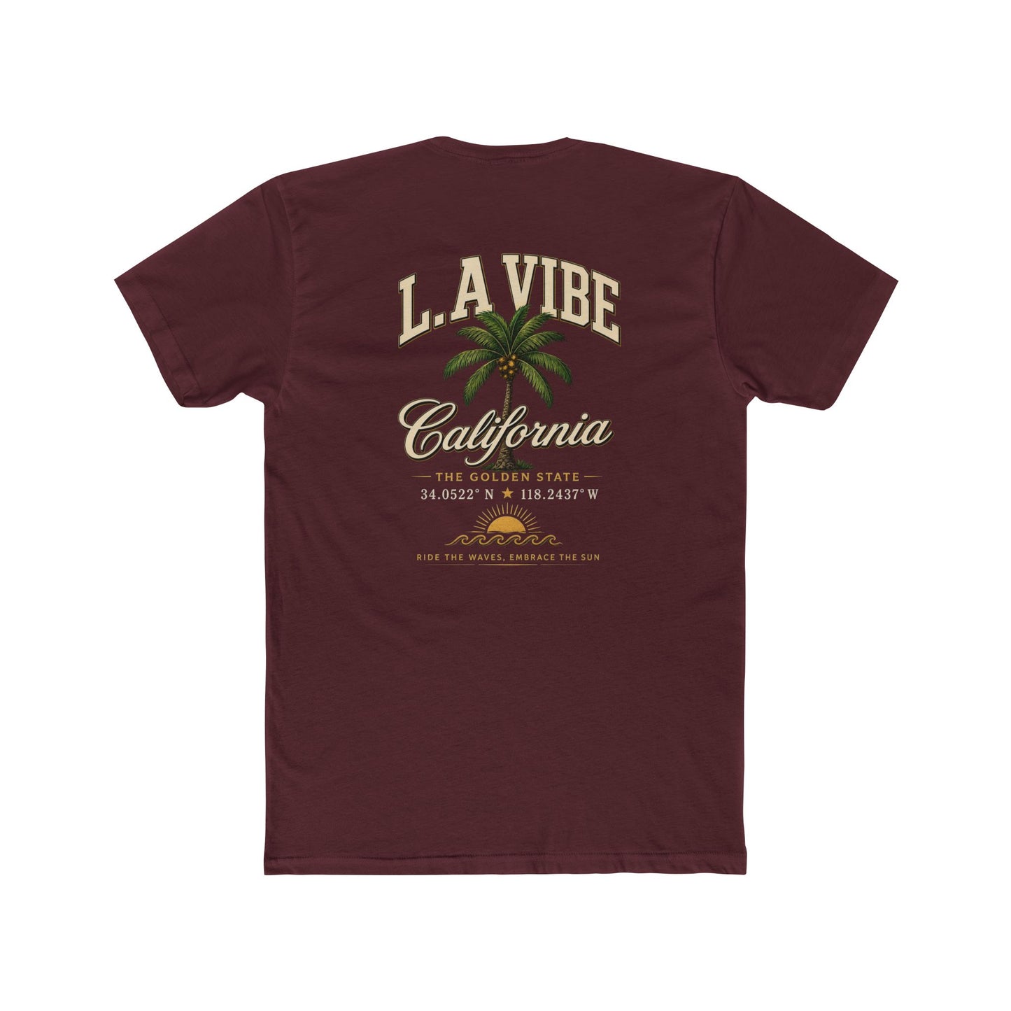 L.A. Vibe California Palm Tee — Vintage Sunset Palm T-Shirt