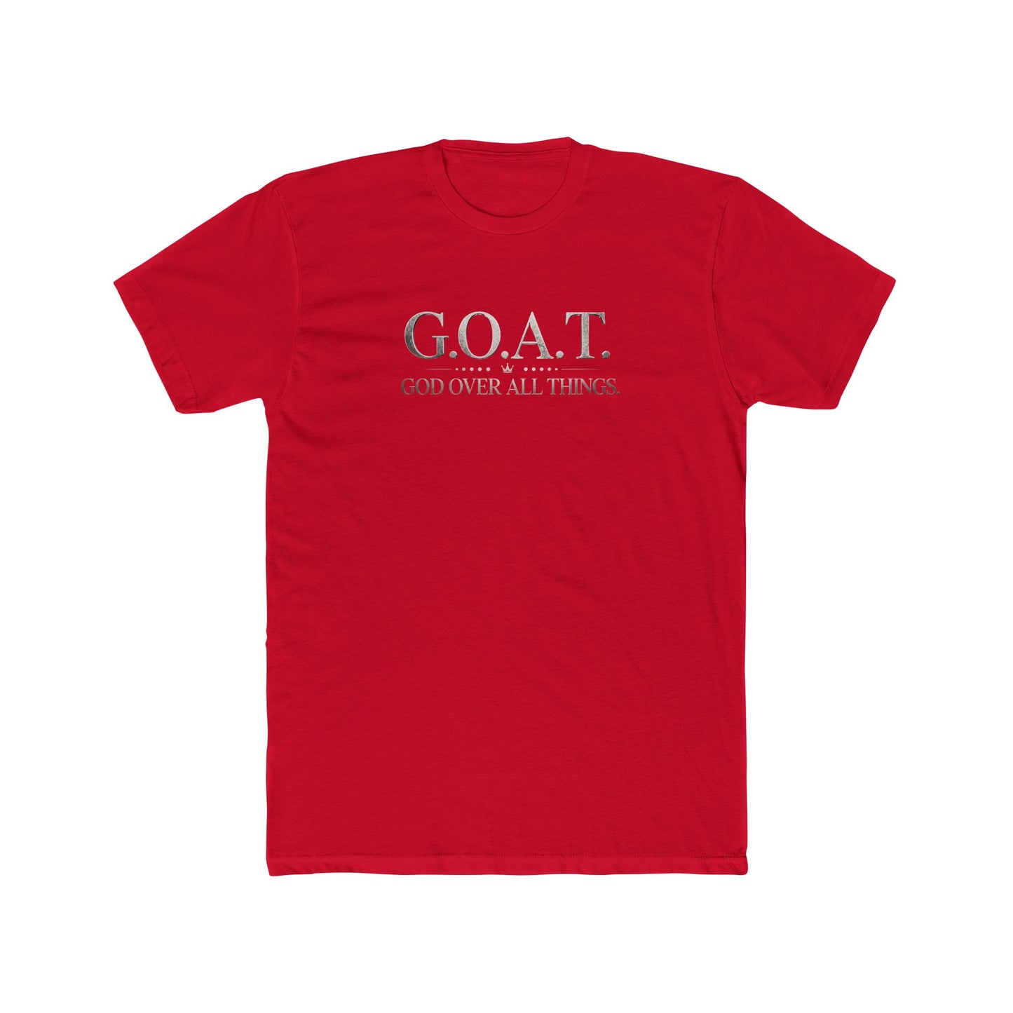 G.O.A.T. Tee — "God Over All Things" Christian Graphic T-Shirt