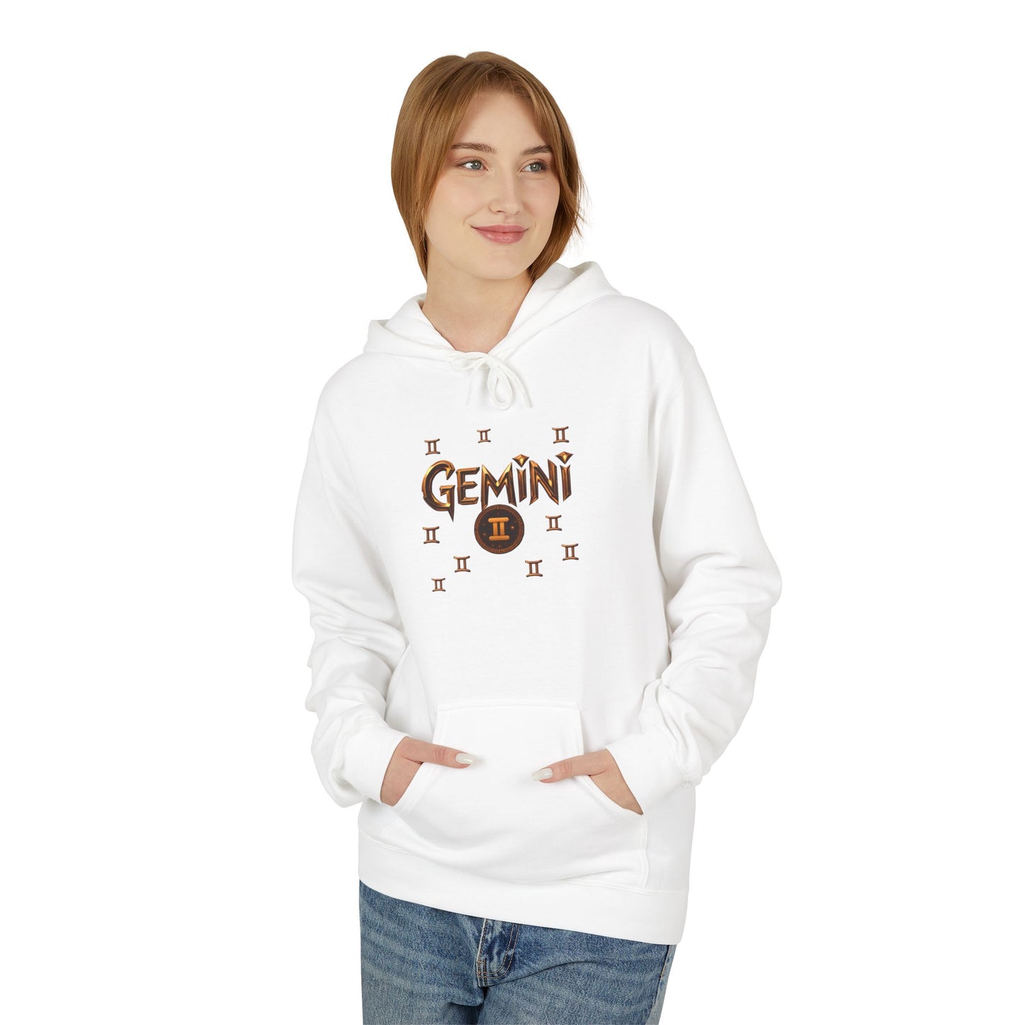 Gemini Zodiac Hoodie — Minimal Astrological Sign Sweatshirt