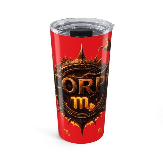 Scorpio Zodiac 20oz Tumbler — Red Astrology Thermo Cup