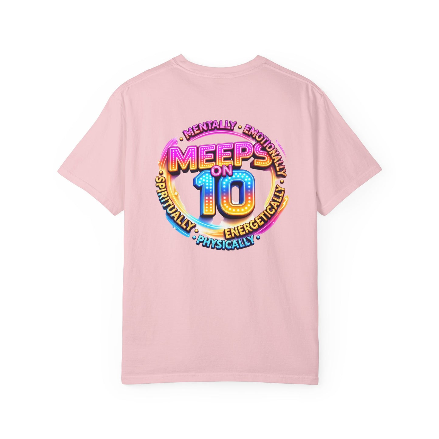 Live Love Laugh Graphic T-Shirt — Colorful Retro Marquee Design