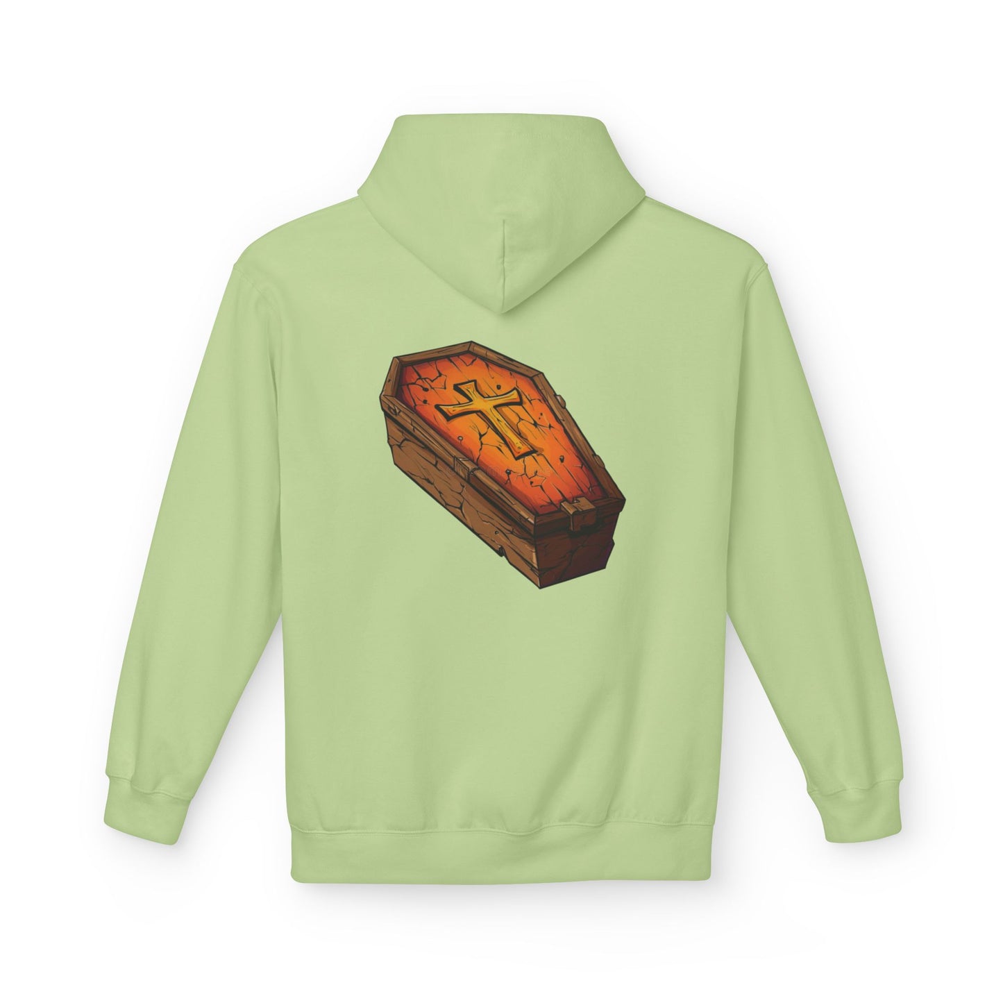 Taser Logo Hoodie — Vintage Yellow Graphic Midweight Pullover