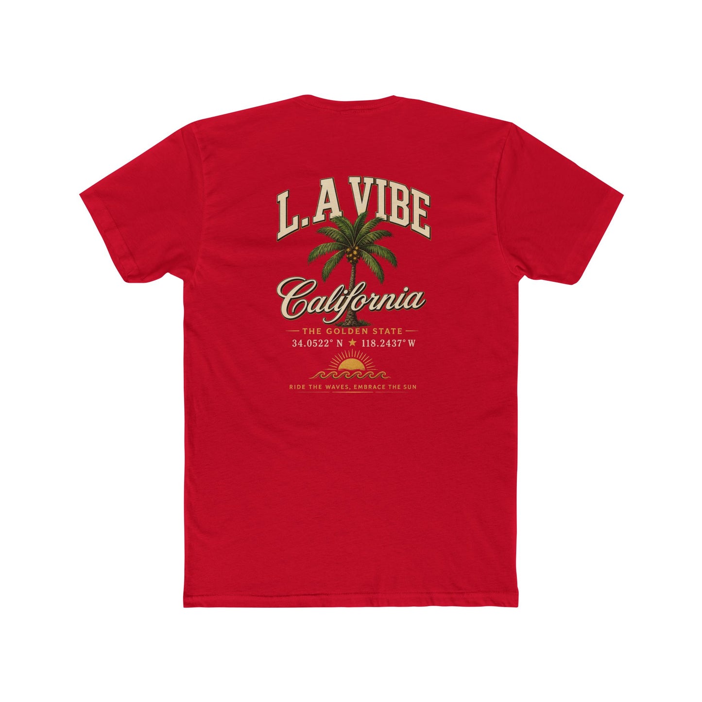 L.A. Vibe California Palm Tee — Vintage Sunset Palm T-Shirt
