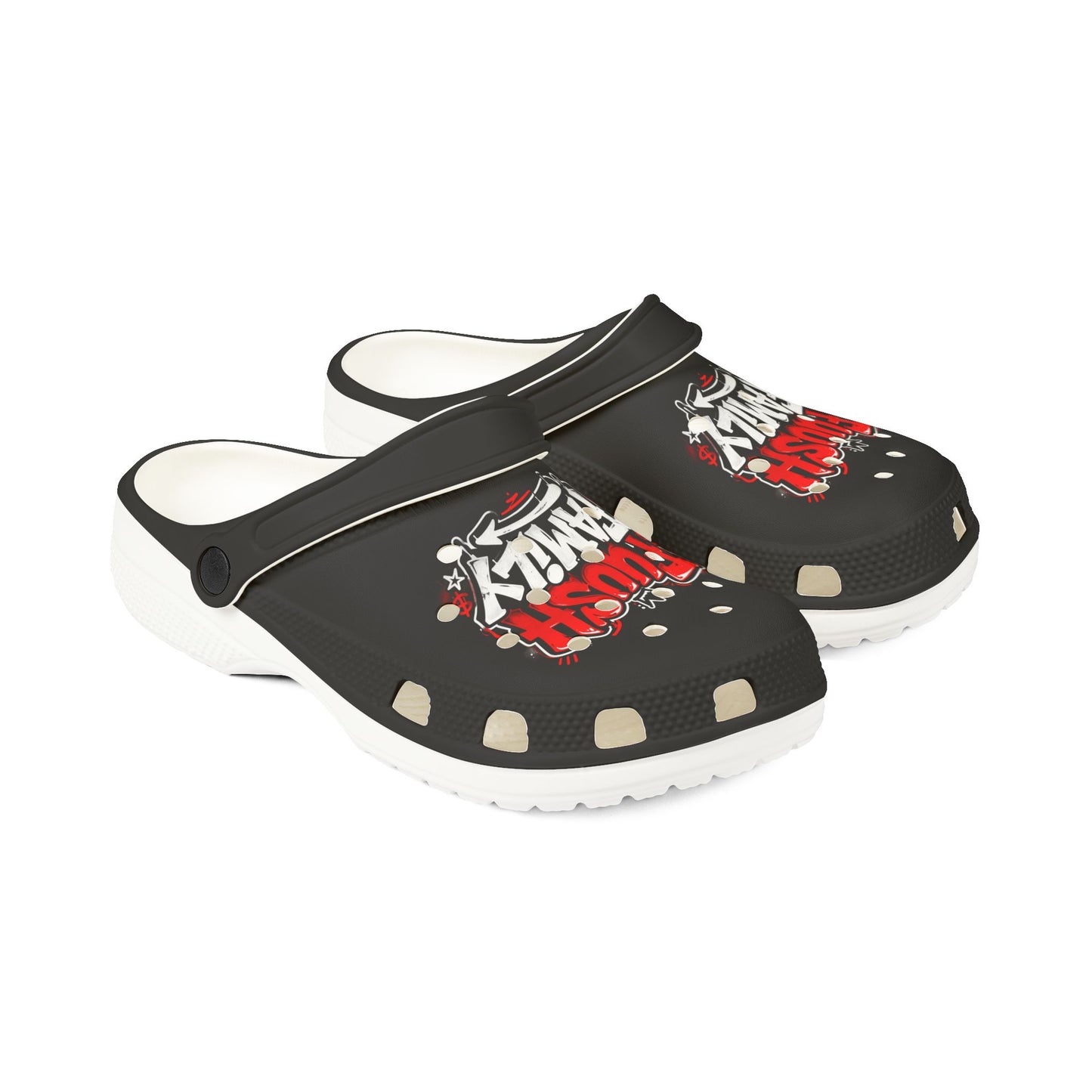 Graffiti 'Fuush Family' EVA Foam Clogs