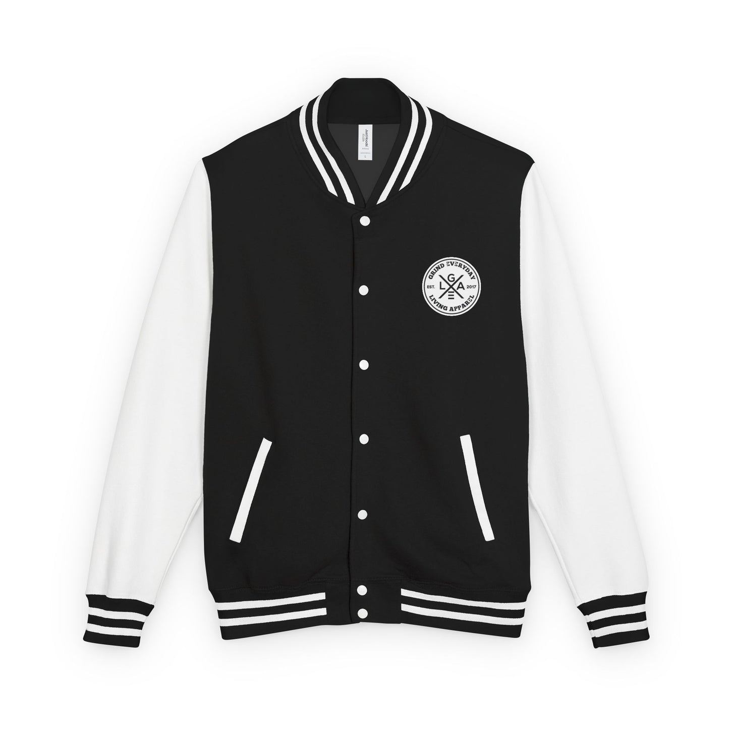Letterman Jacket — "I Just Need Enough Money" Graphic Varsity Jacket