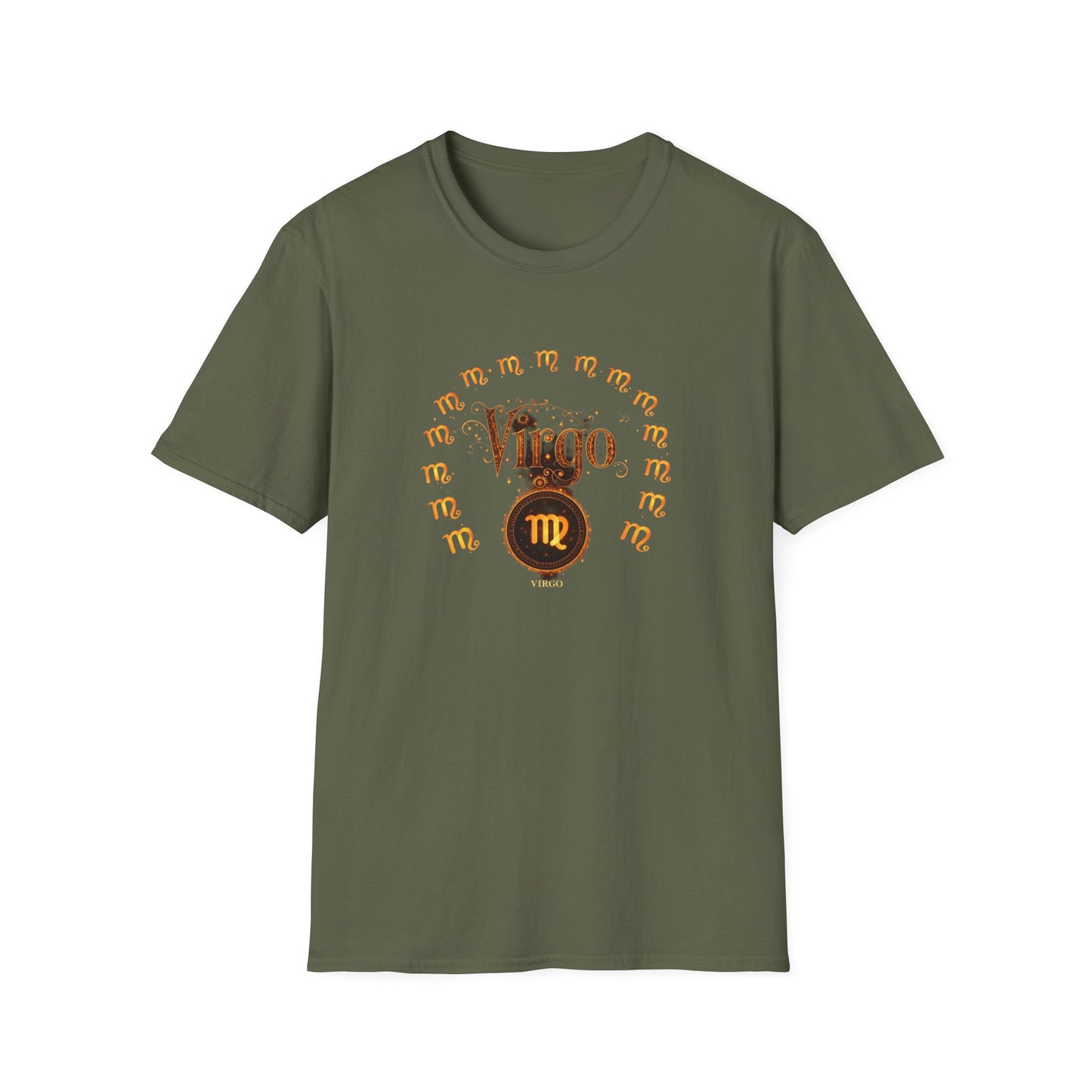 Virgo Zodiac T-Shirt — Vintage Astrology Tee with Virgo Traits (Constellation Back)