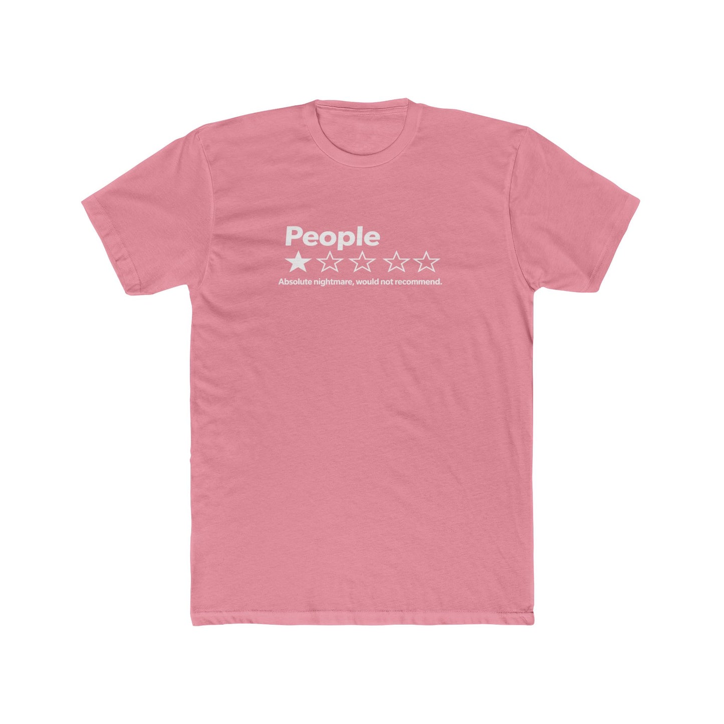People 2-Star Rating T-Shirt — Funny Sarcastic Review Tee