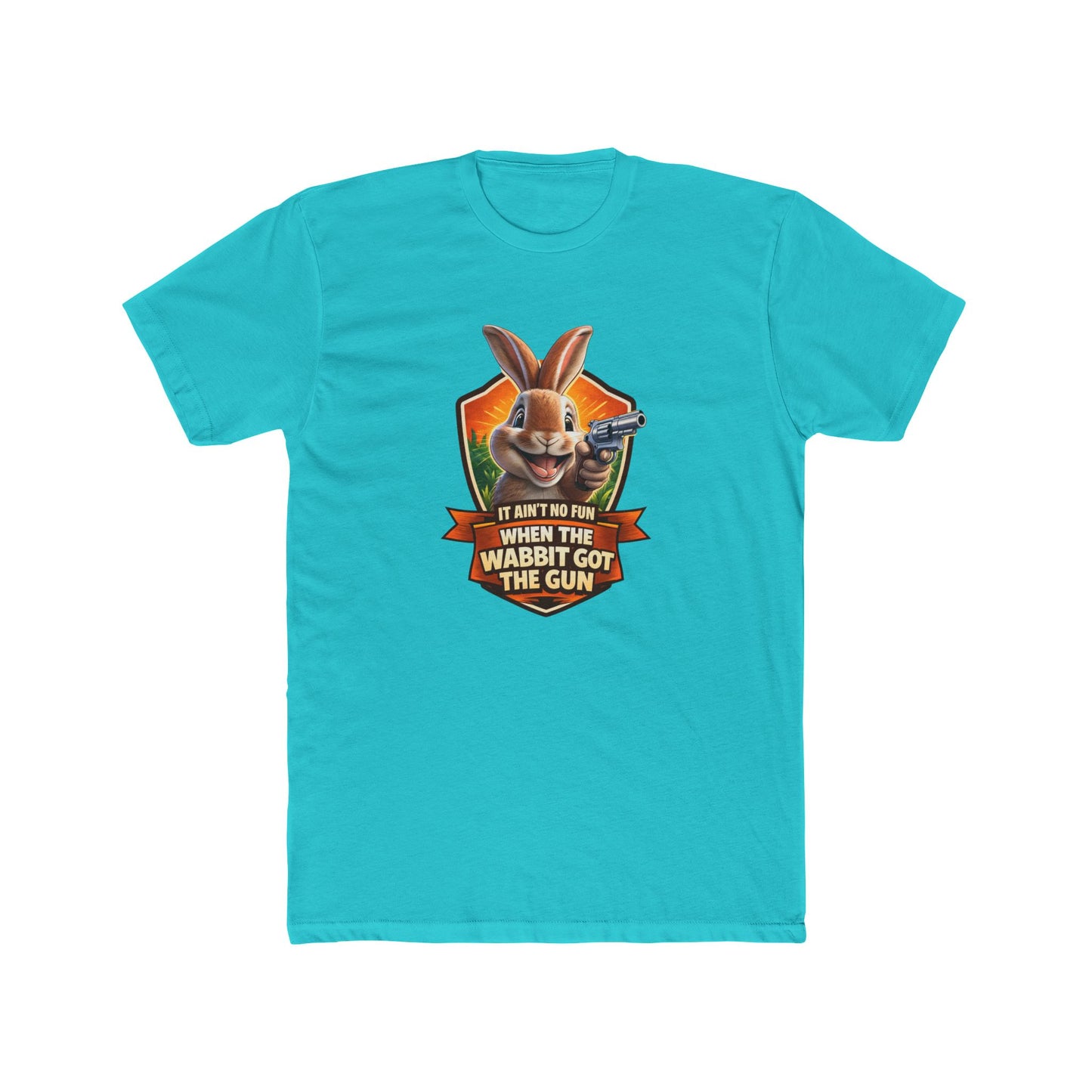 When the Wabbit Got the Gun Tee — Funny Rabbit Graphic T-Shirt