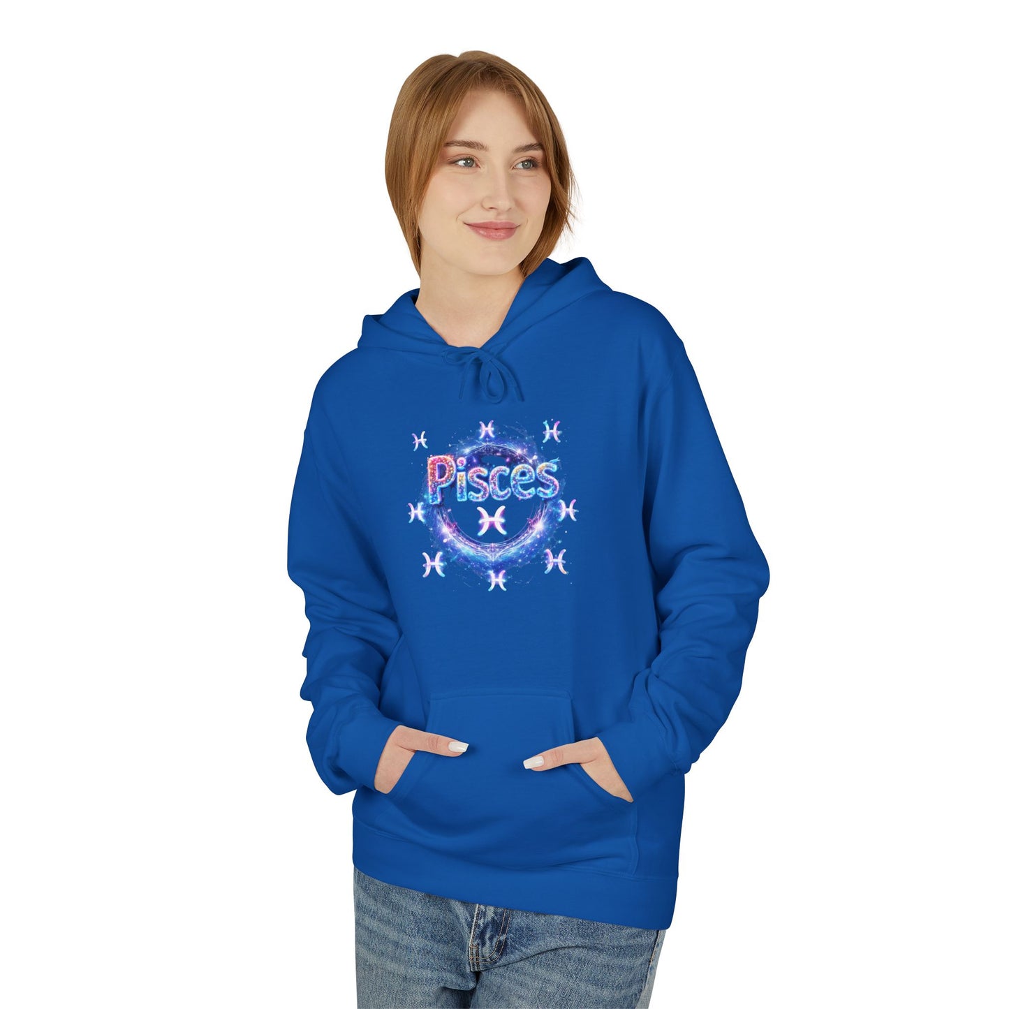 Pisces Zodiac Hoodie — 'Pisces Facts' Astrological Graphic Pullover