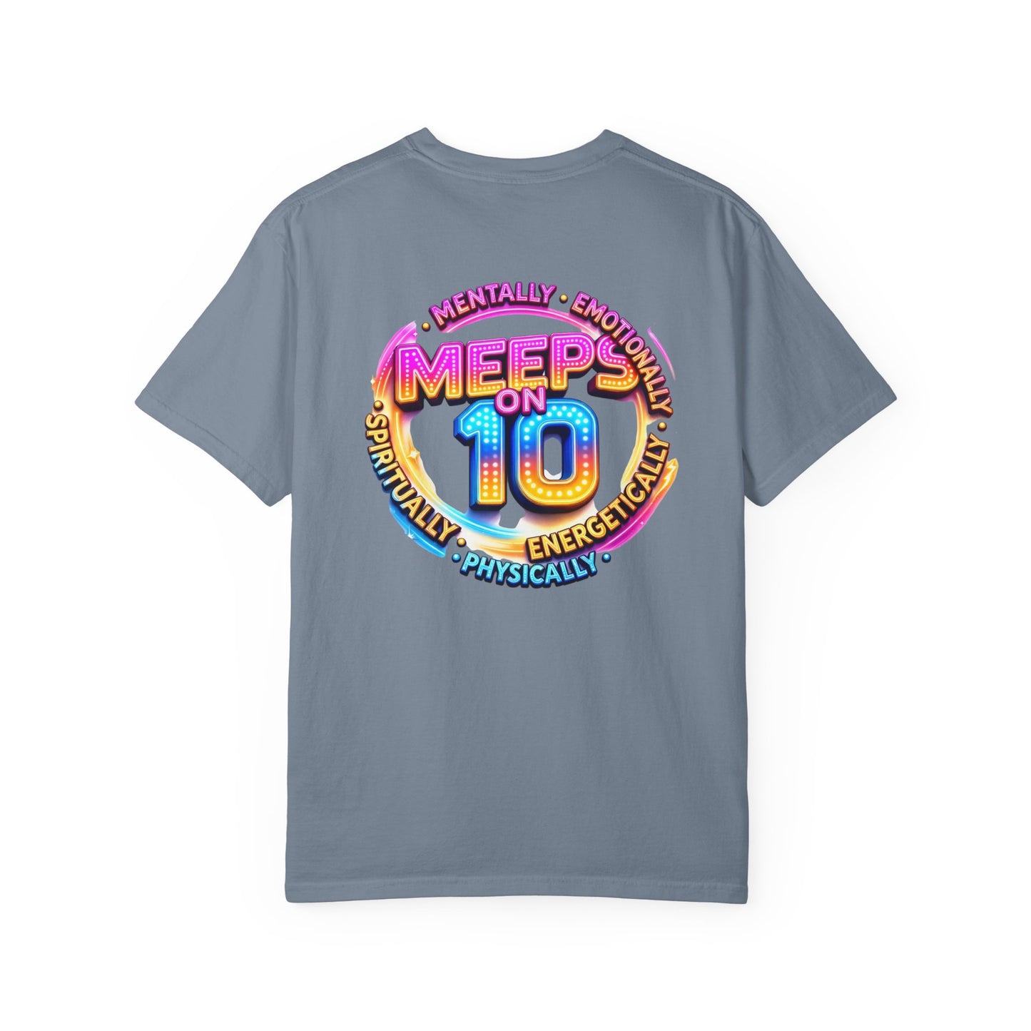 Live Love Laugh Graphic T-Shirt — Colorful Retro Marquee Design