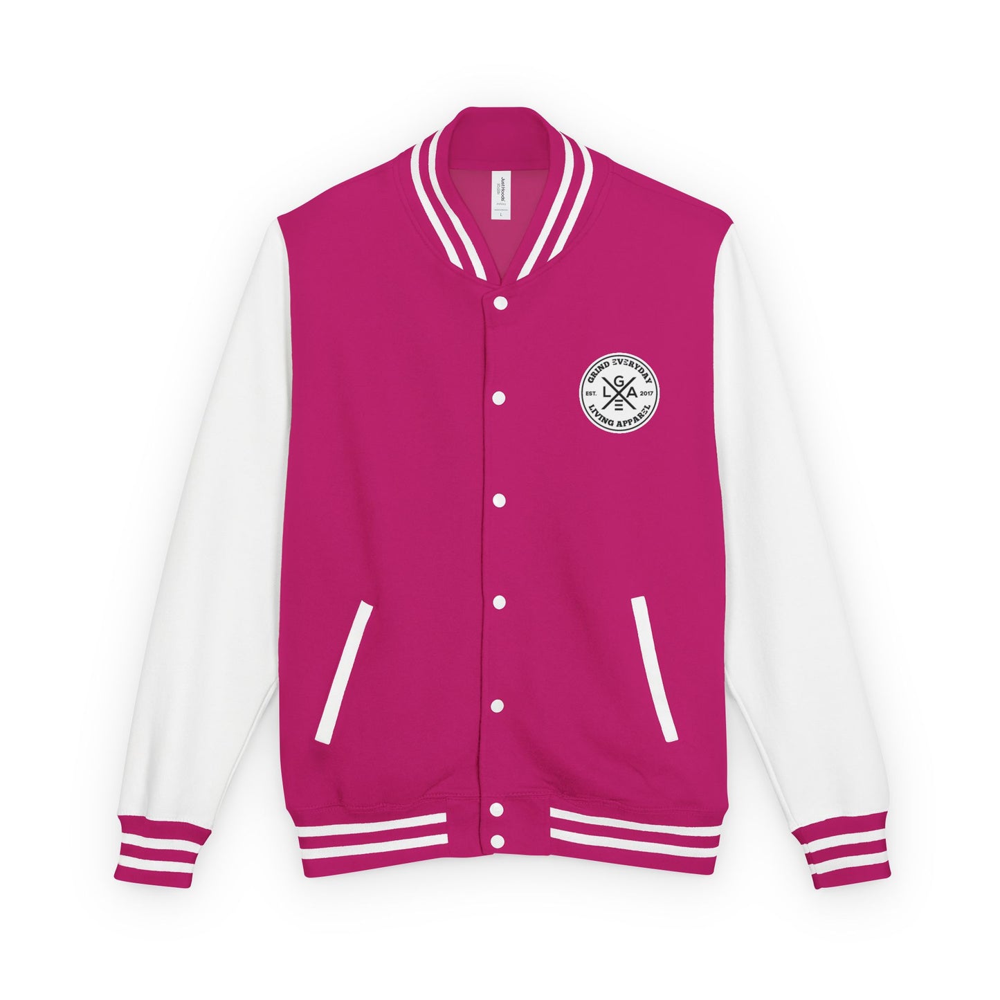 Letterman Jacket — "I Just Need Enough Money" Graphic Varsity Jacket