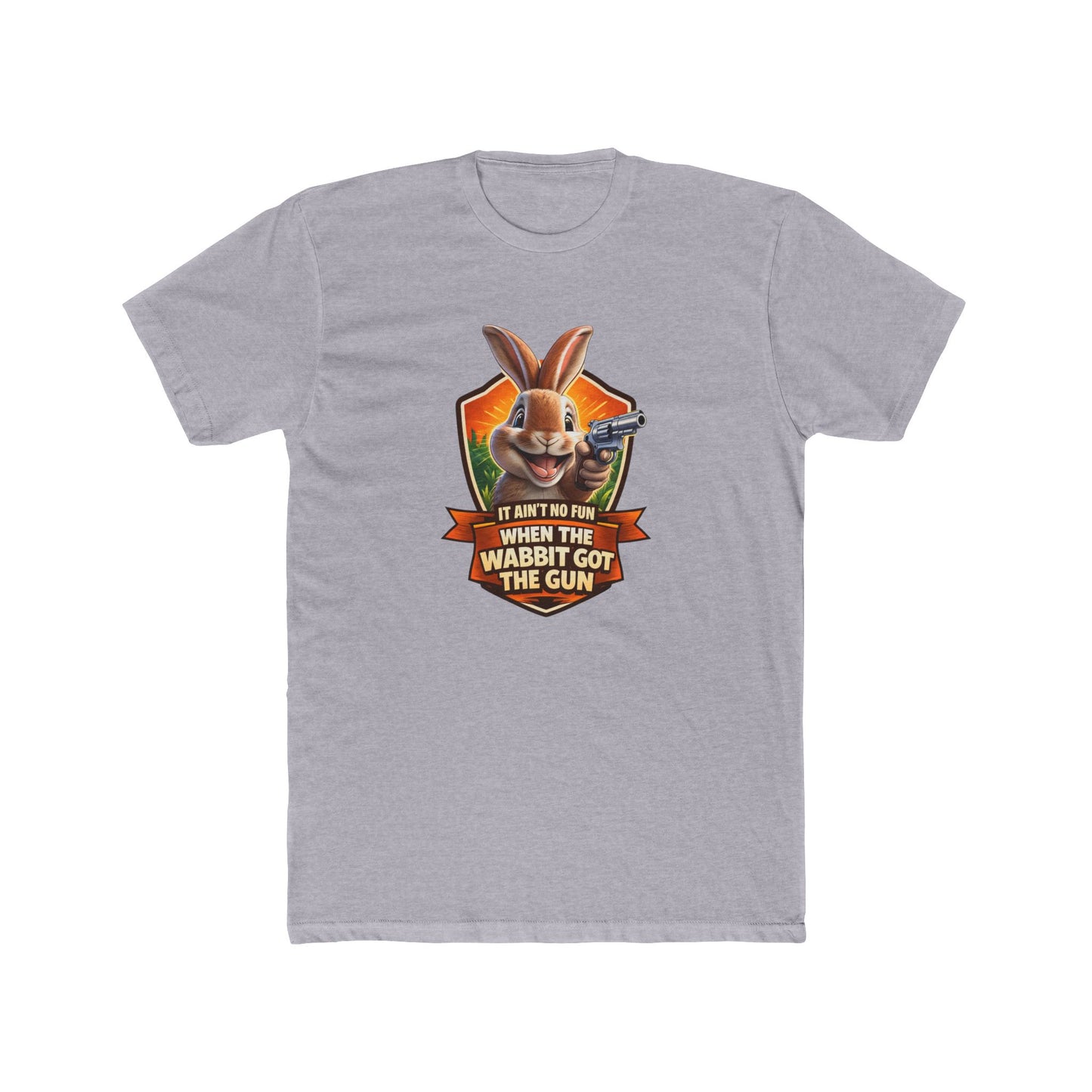 When the Wabbit Got the Gun Tee — Funny Rabbit Graphic T-Shirt