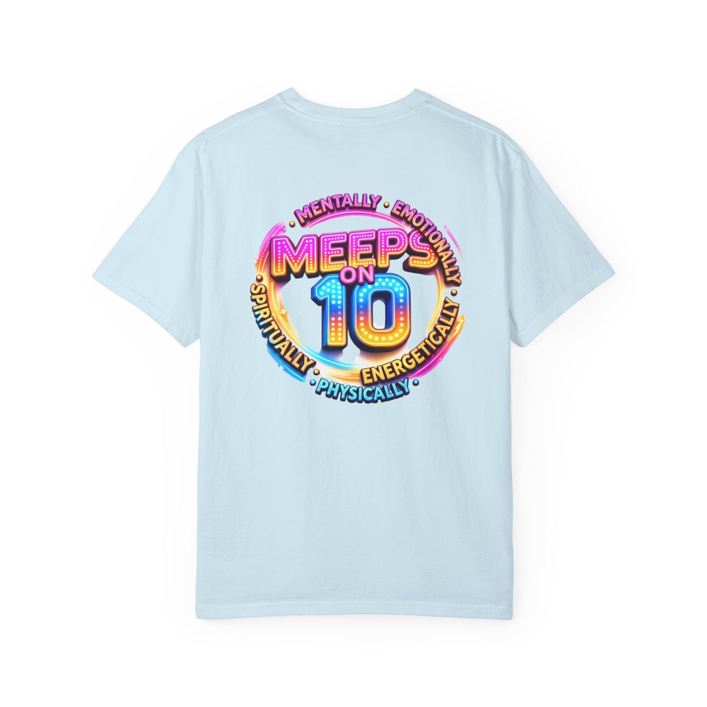 Live Love Laugh Graphic T-Shirt — Colorful Retro Marquee Design