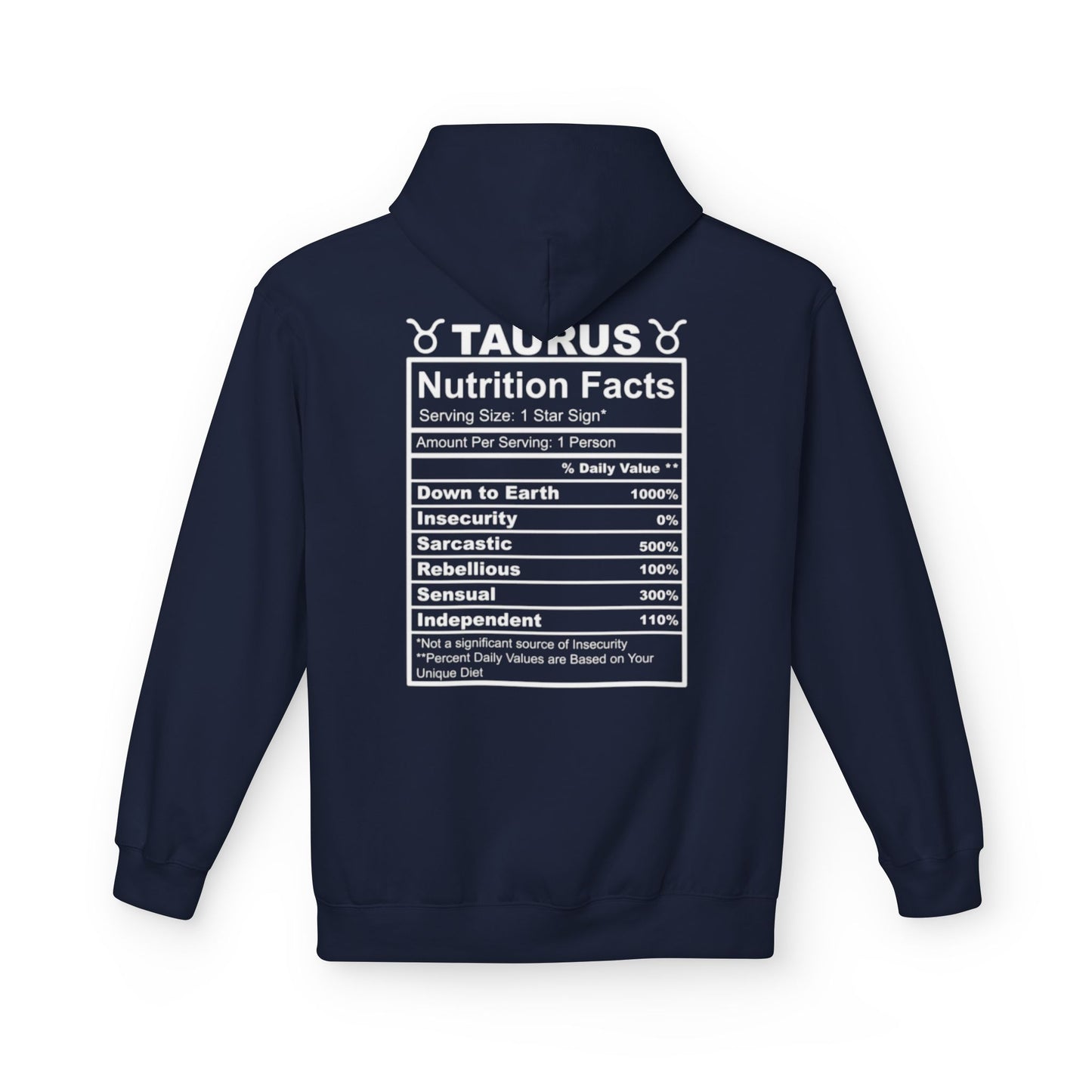 Taurus Zodiac Hoodie — Bull Emblem & Traits Graphic Sweatshirt