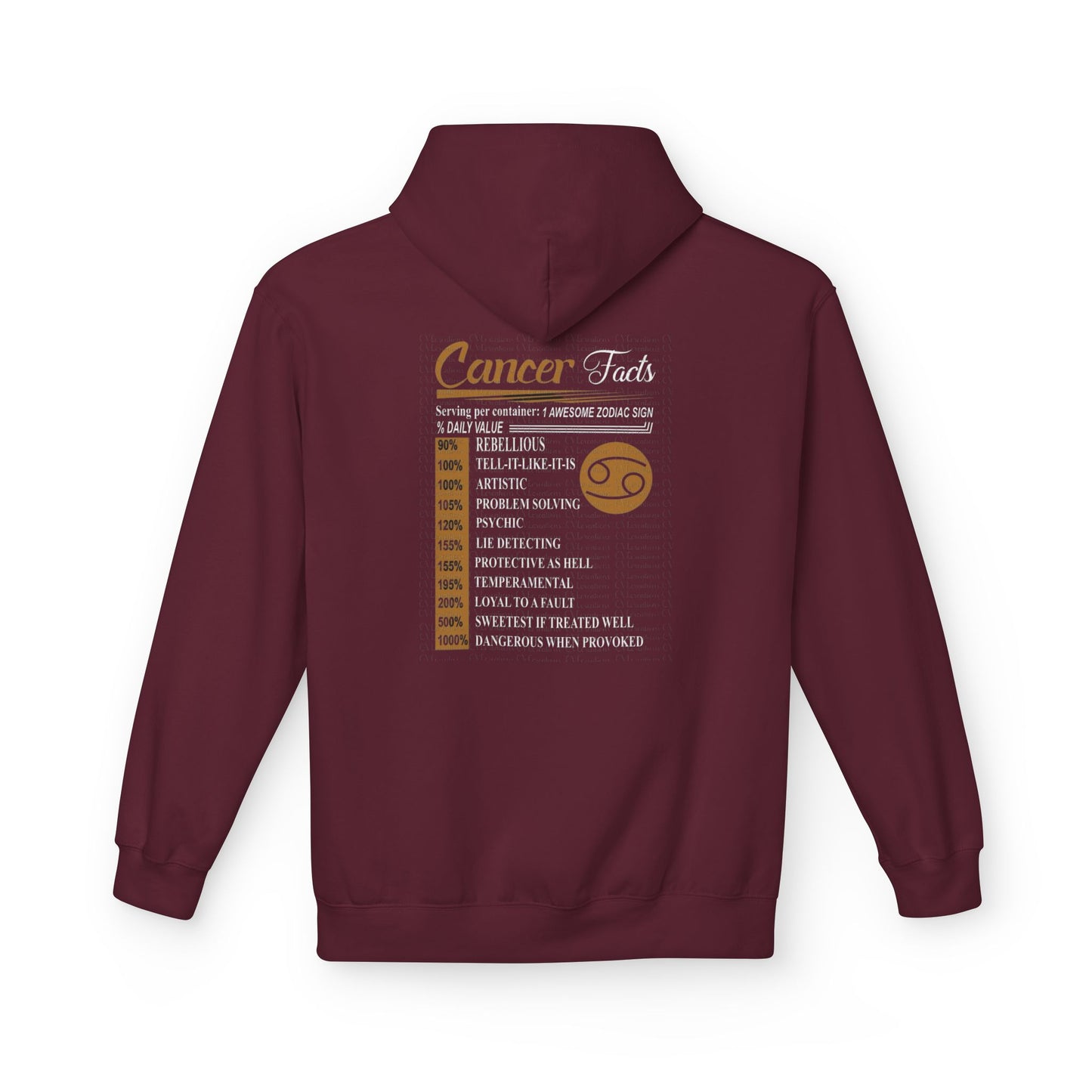 Hoodie - Cancer Astrological Logo Streetwear Pullover