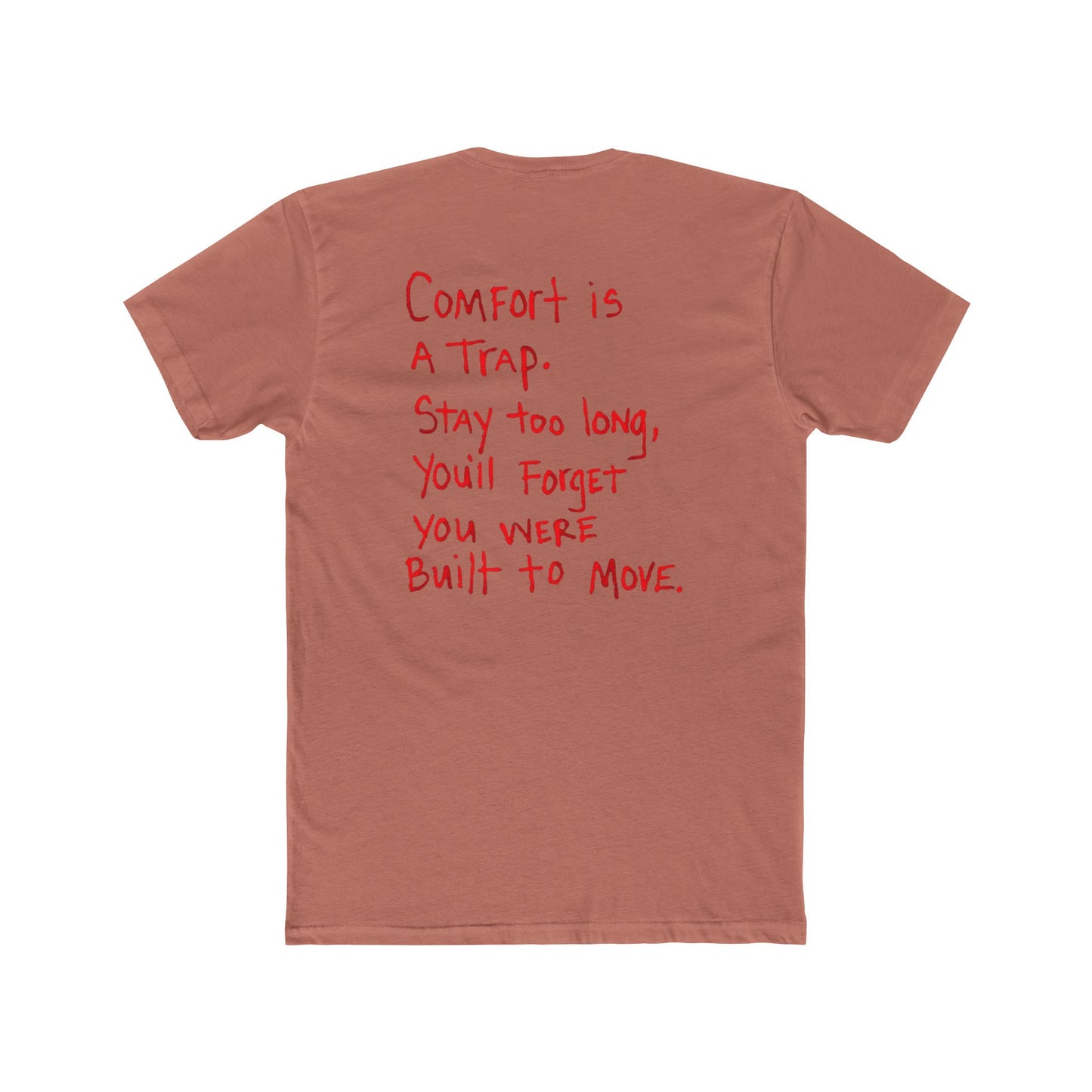 Crew Tee — “Comfort Is a Trap” Motivational Graphic T‑Shirt