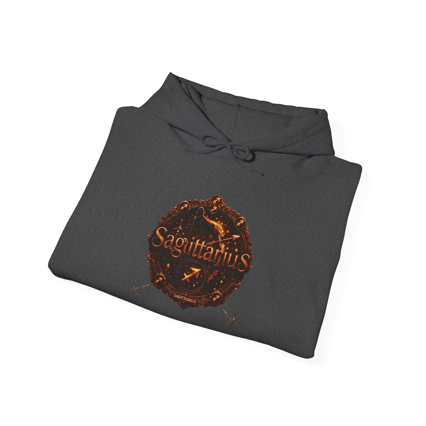Sagittarius Zodiac Hoodie – Astrology Archer Graphic Sweatshirt with 'Top 10 Traits of Sagittarius' Back Print