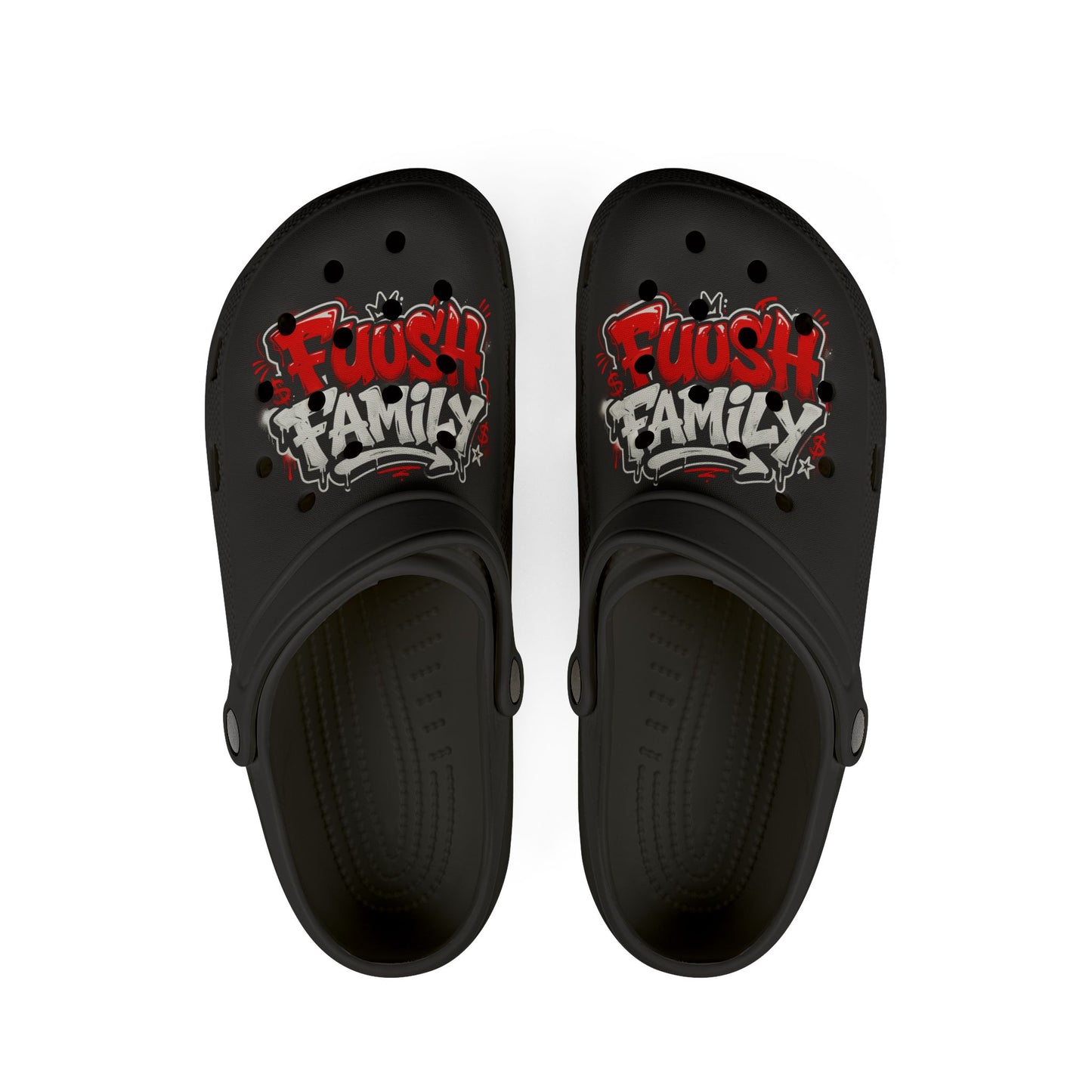 Graffiti 'Fuush Family' EVA Foam Clogs