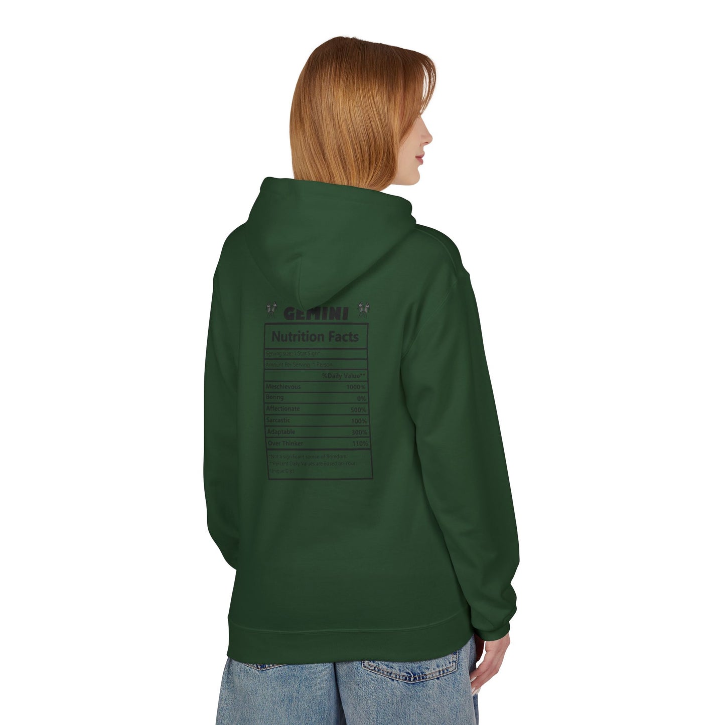 Gemini Zodiac Hoodie — Minimal Astrological Sign Sweatshirt