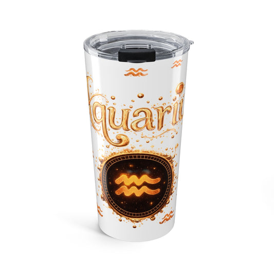 Aquarius Zodiac 20oz Tumbler – Astrology Sign Travel Mug