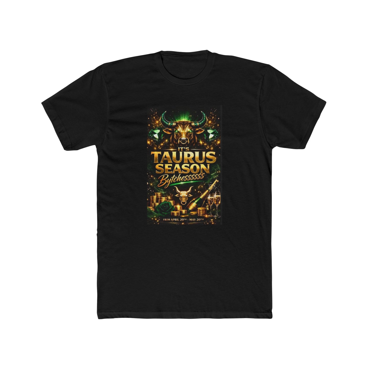 Taurus Season T‑Shirt – Bold Zodiac Bull Graphic Tee (Astrology Birthday Gift)
