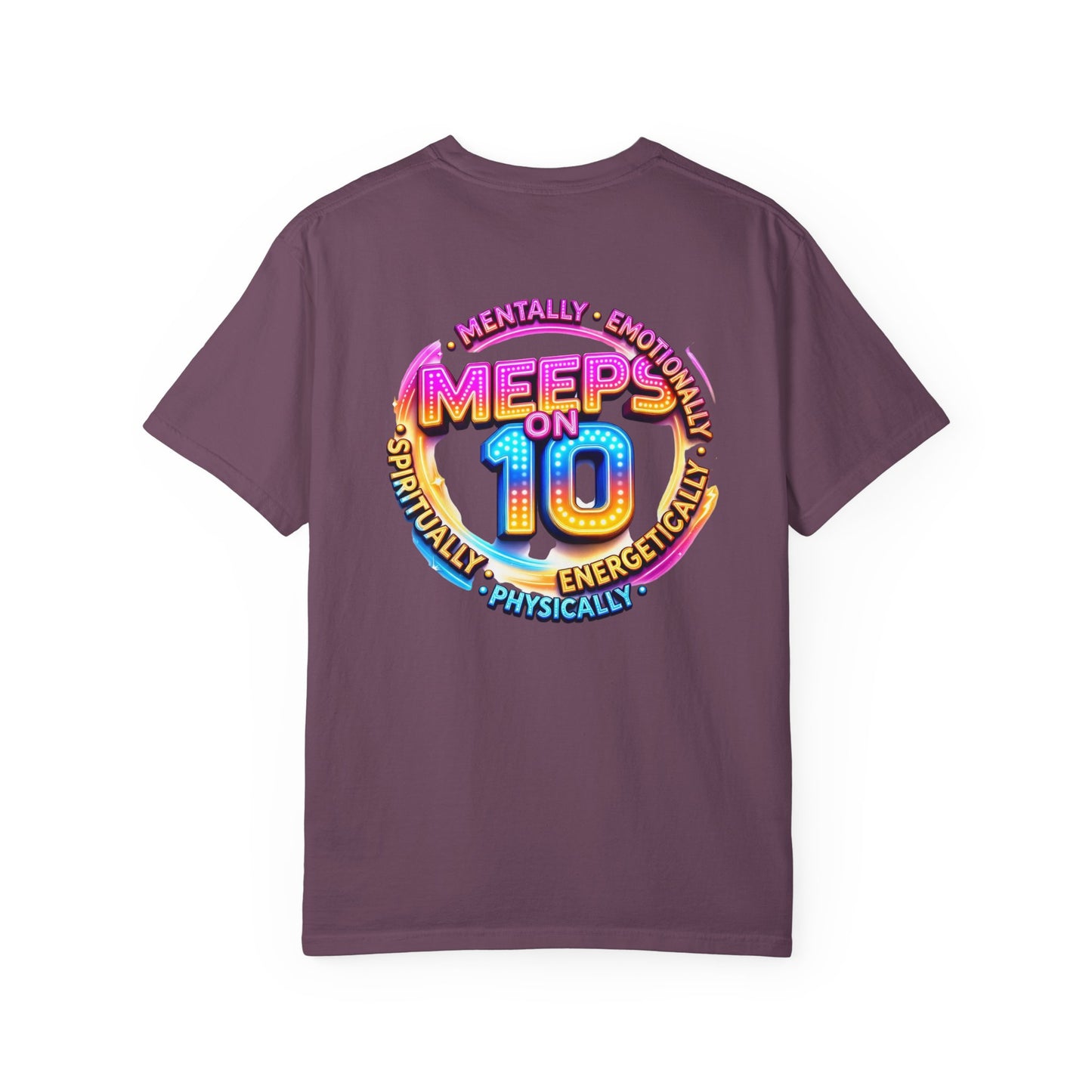 Live Love Laugh Graphic T-Shirt — Colorful Retro Marquee Design