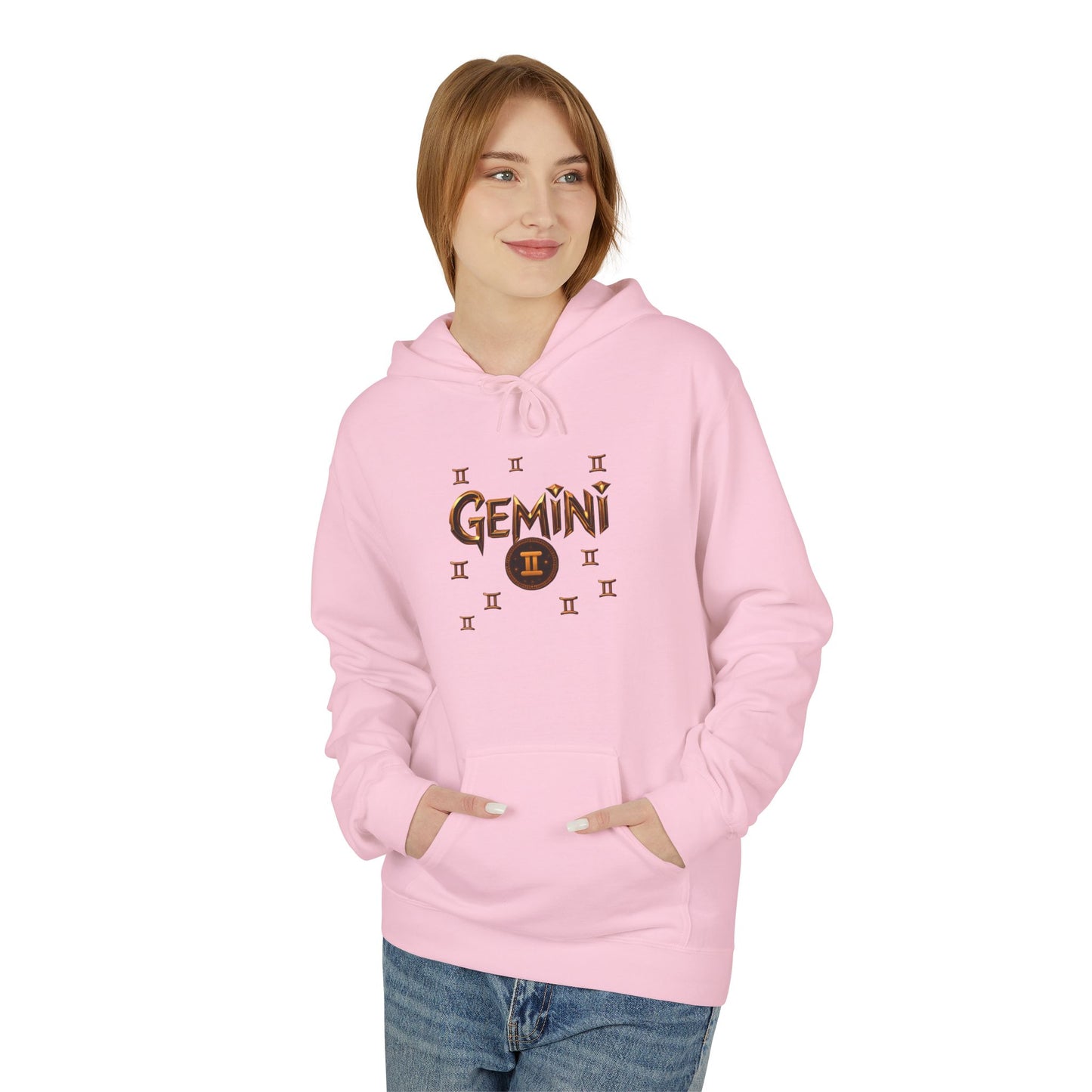 Gemini Zodiac Hoodie — Minimal Astrological Sign Sweatshirt