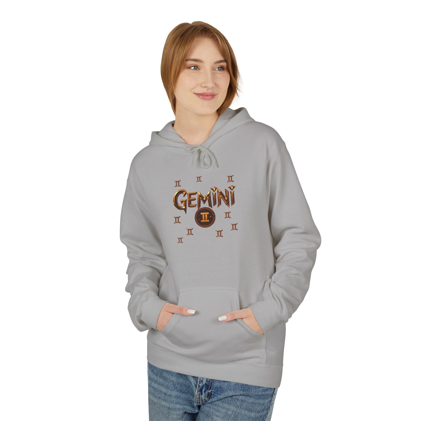 Gemini Zodiac Hoodie — Minimal Astrological Sign Sweatshirt
