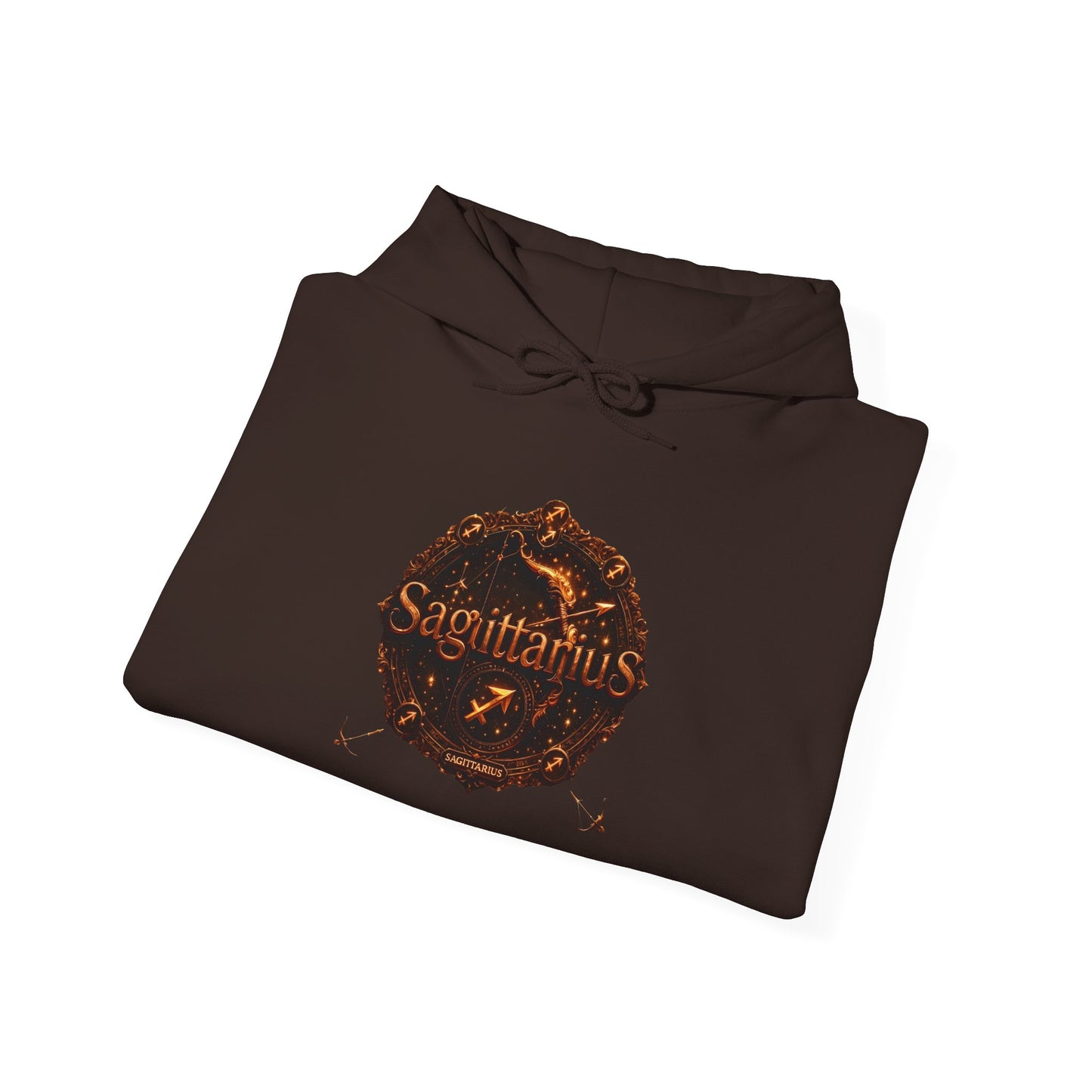 Sagittarius Zodiac Hoodie – Astrology Archer Graphic Sweatshirt with 'Top 10 Traits of Sagittarius' Back Print