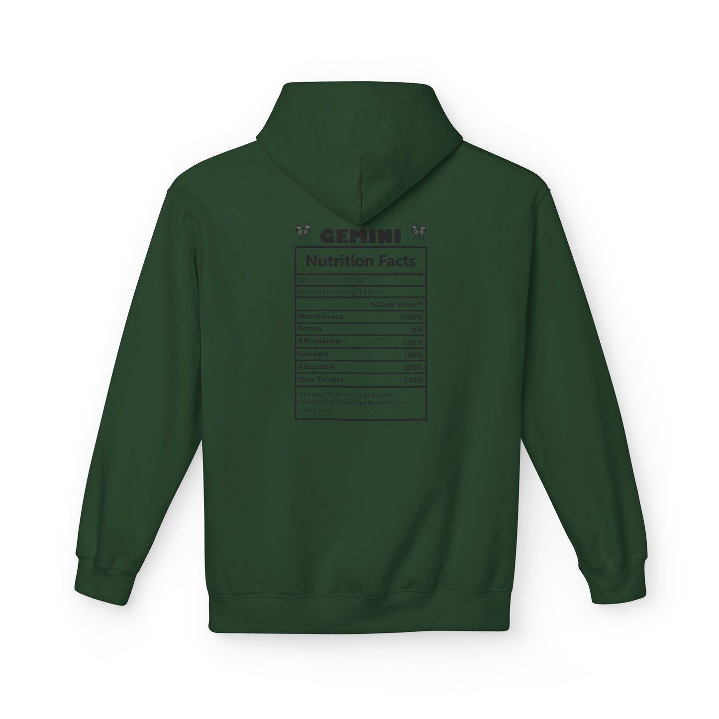 Gemini Zodiac Hoodie — Minimal Astrological Sign Sweatshirt