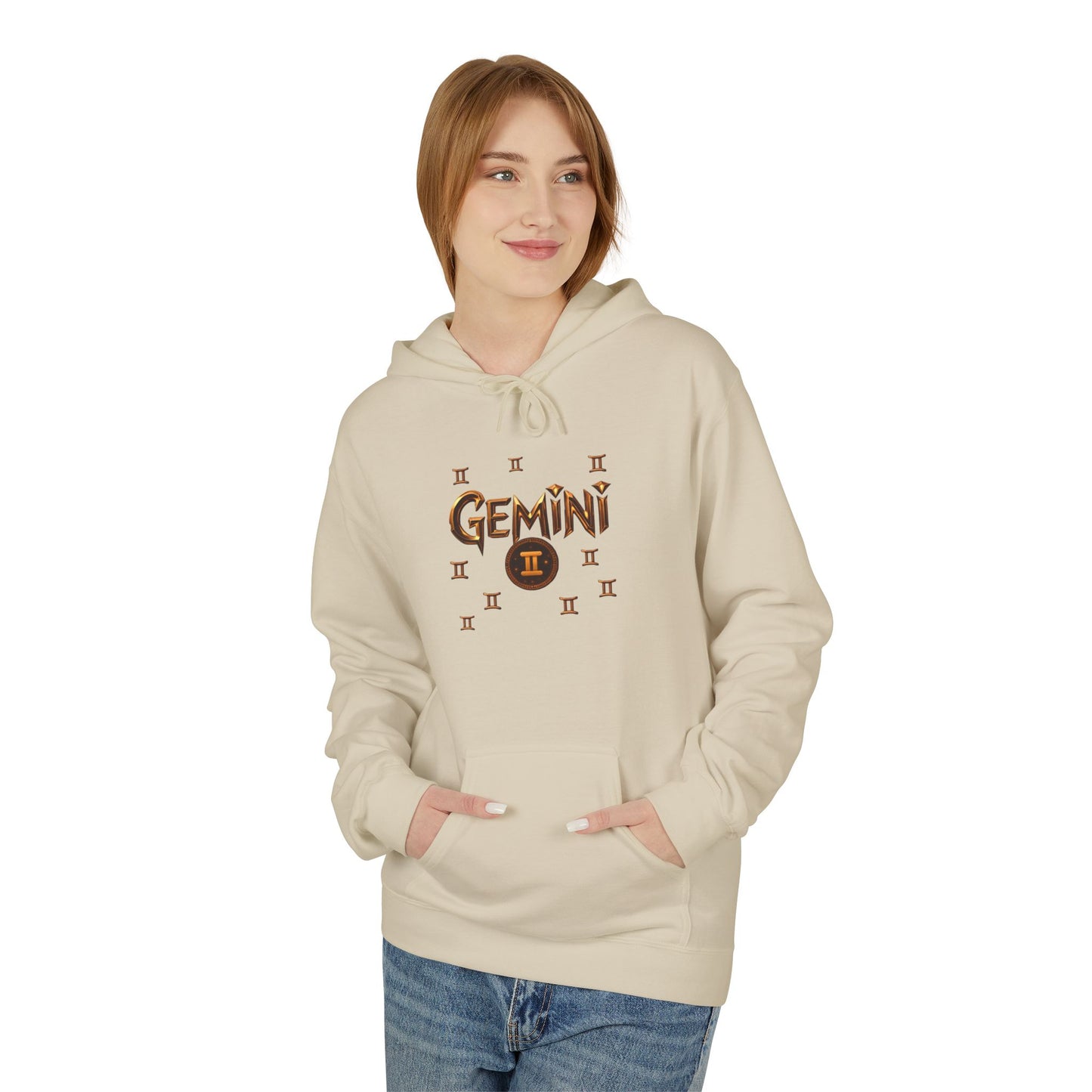 Gemini Zodiac Hoodie — Minimal Astrological Sign Sweatshirt