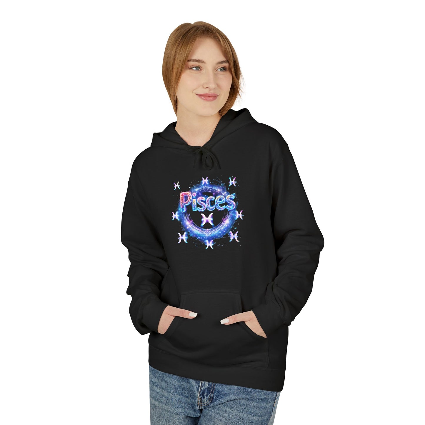 Pisces Zodiac Hoodie — 'Pisces Facts' Astrological Graphic Pullover