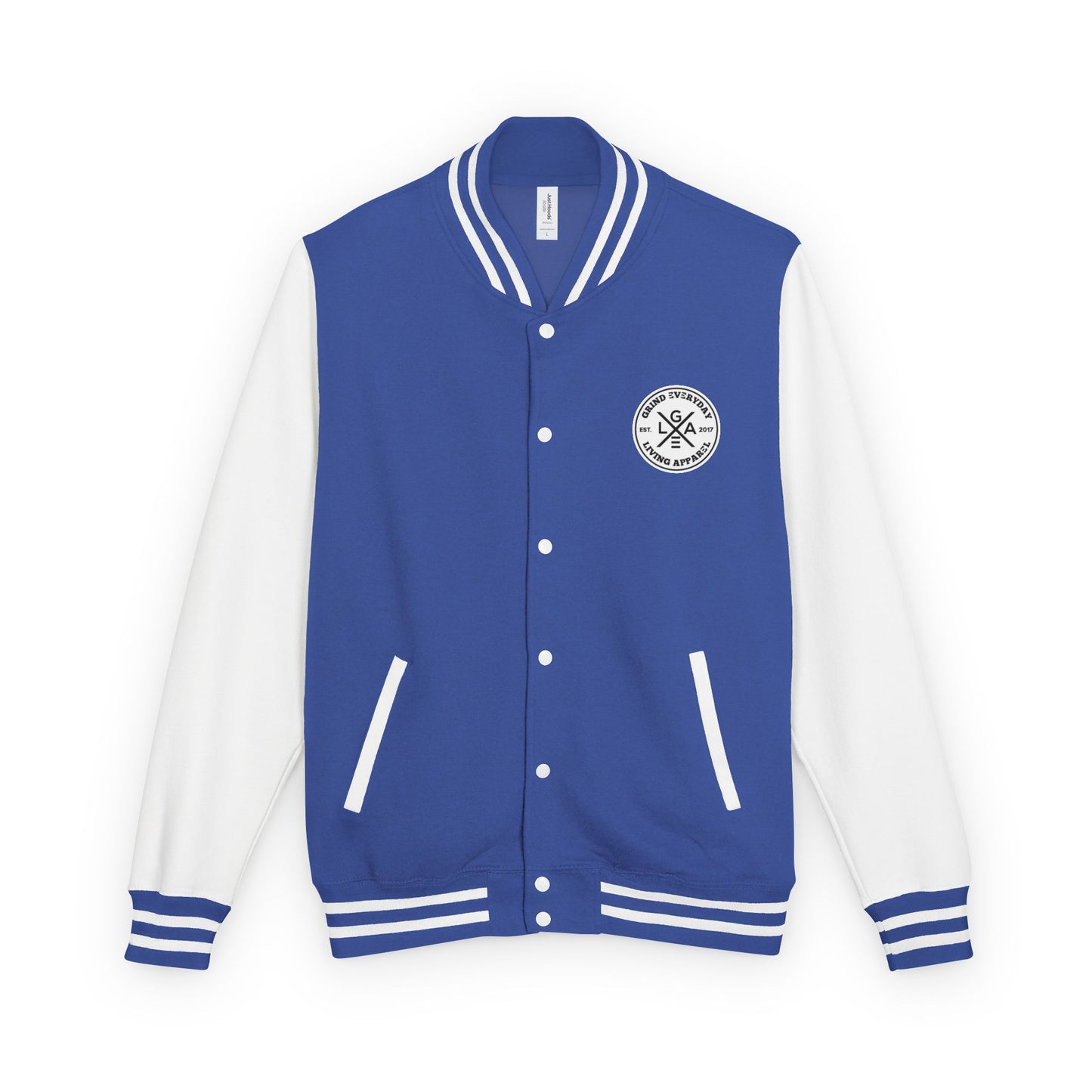 Letterman Jacket — "I Just Need Enough Money" Graphic Varsity Jacket