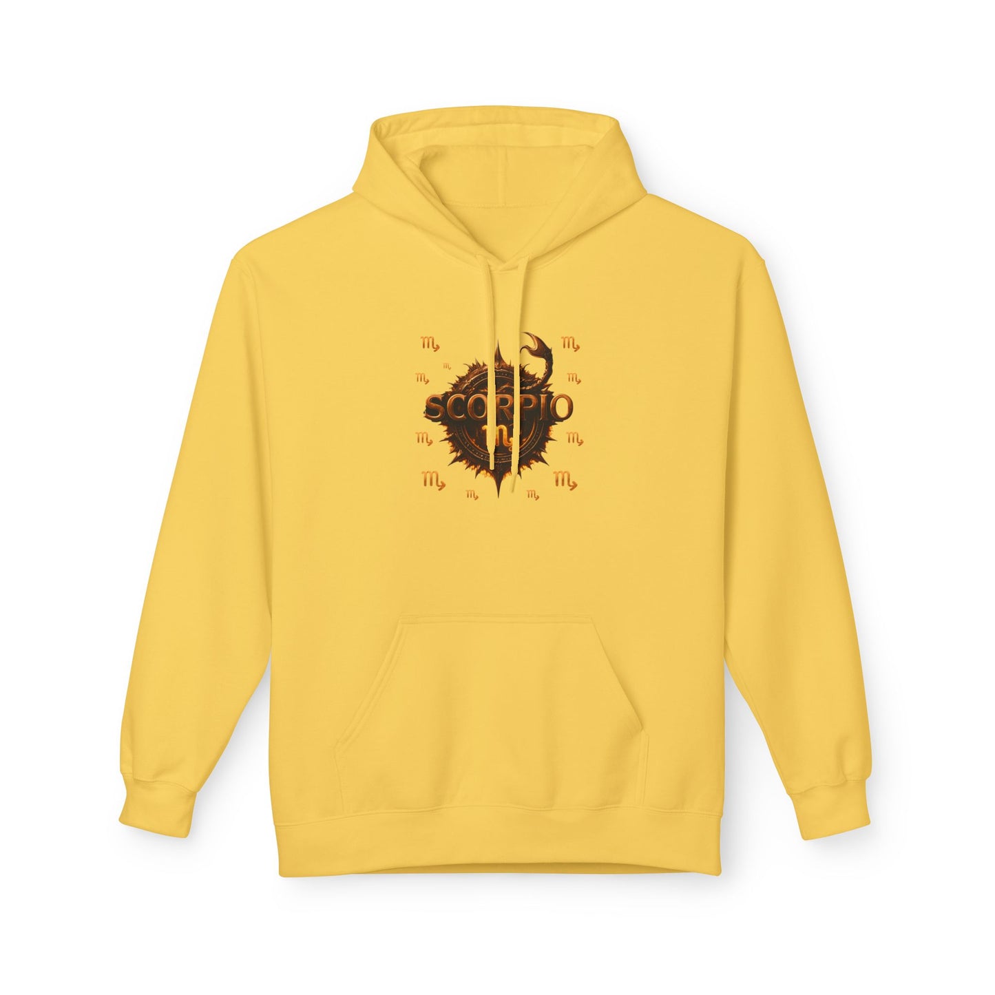 Scorpio Hoodie — Zodiac Scorpion Graphic with 'Scorpio Nutrition Facts' Back Print