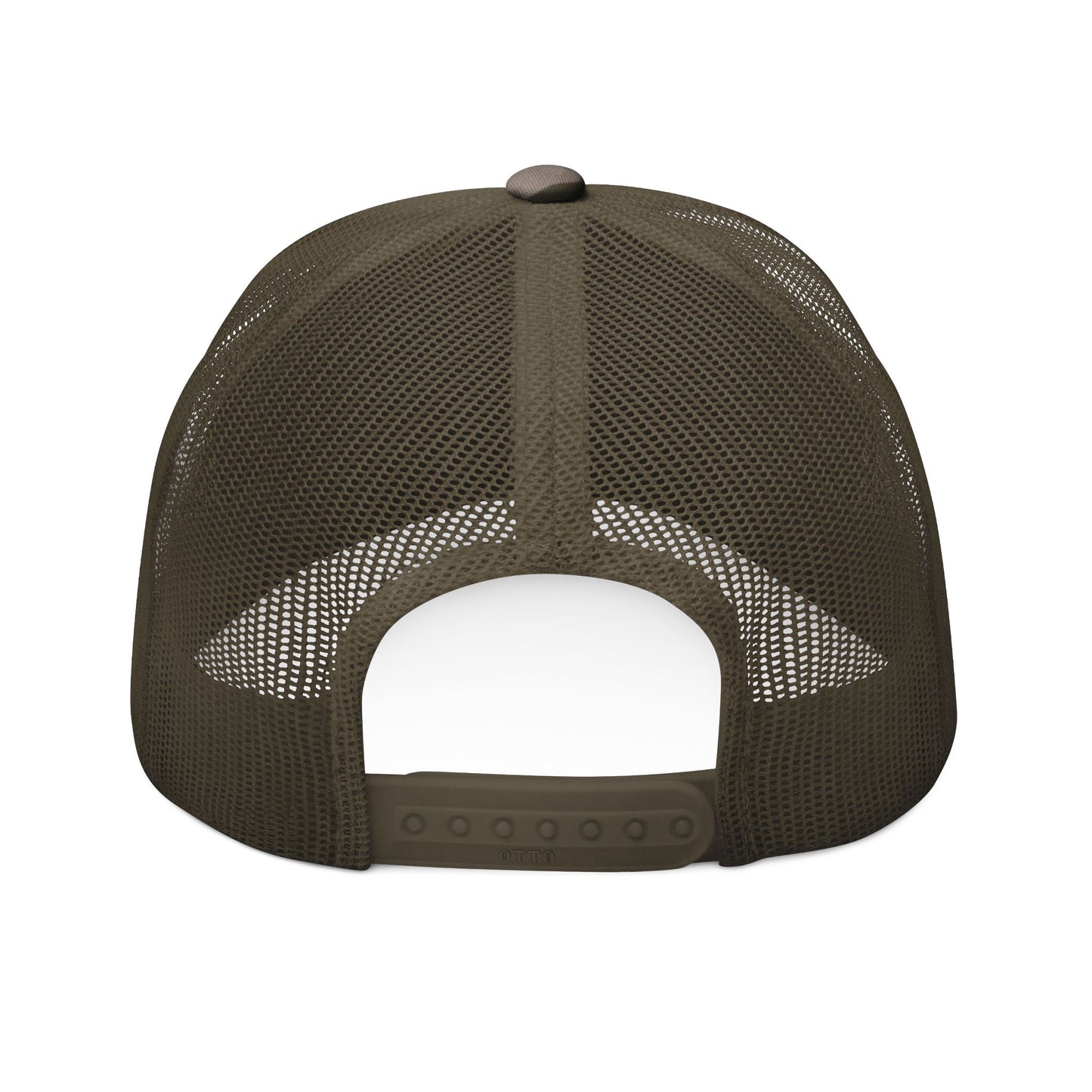 Camouflage Trucker Hat — Embroidered 'I'm Pretty, No Brainer, I'm Unforgettable' Cap