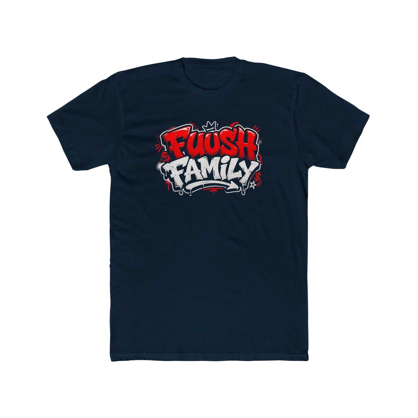 Fuush Family Graphic Tee — Retro Streetwear Crewneck for Fans & Family