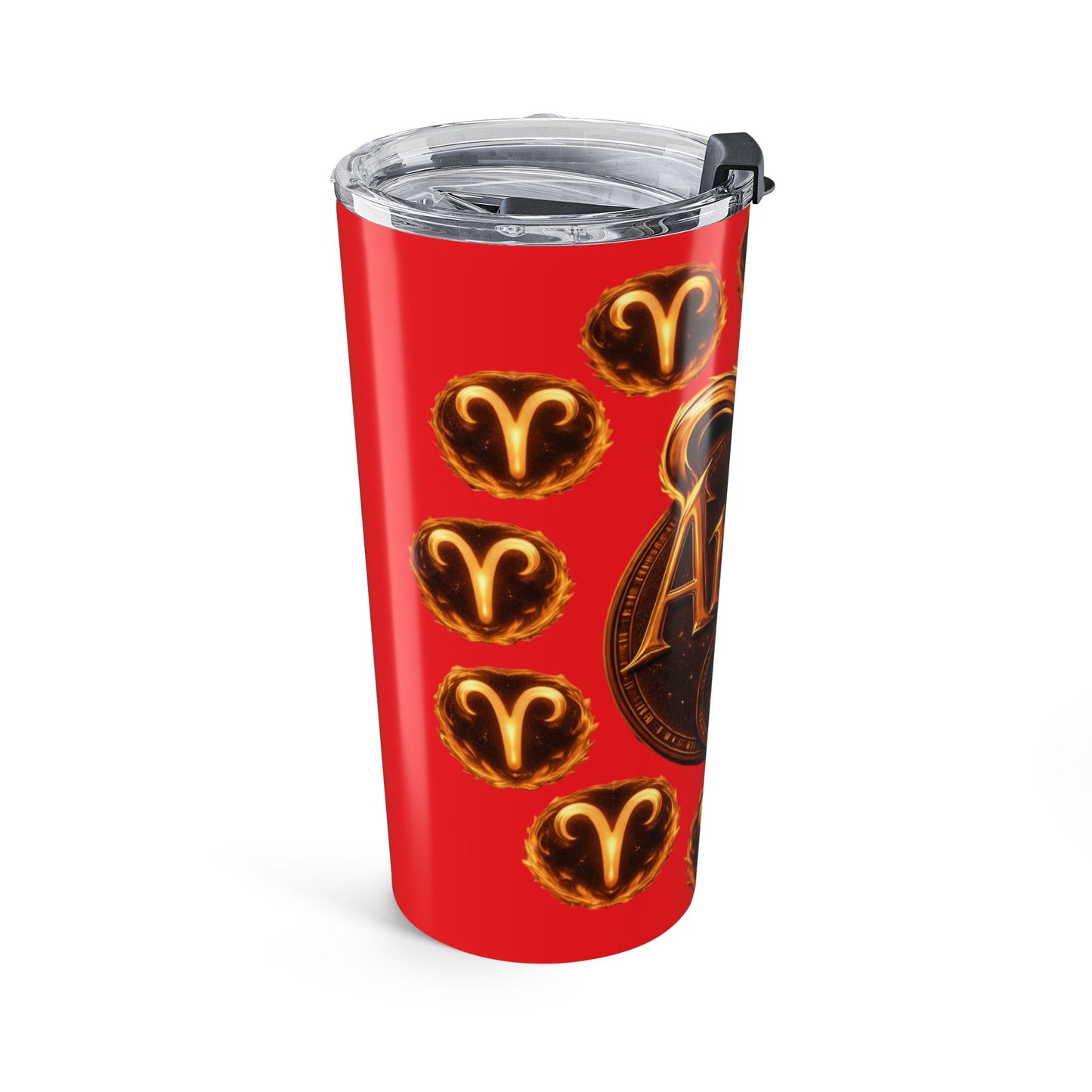 Aries Zodiac 20oz Tumbler — Red Astrology Travel Mug