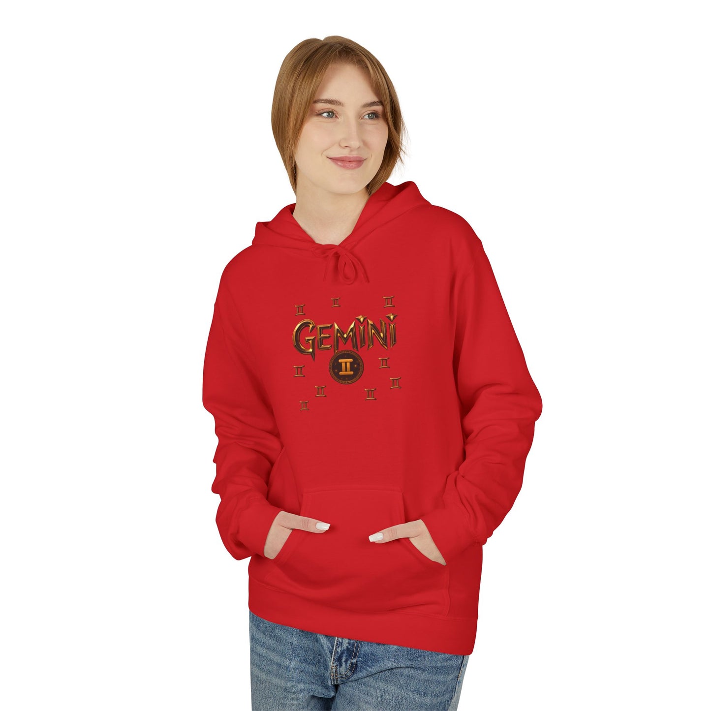 Gemini Zodiac Hoodie — Minimal Astrological Sign Sweatshirt