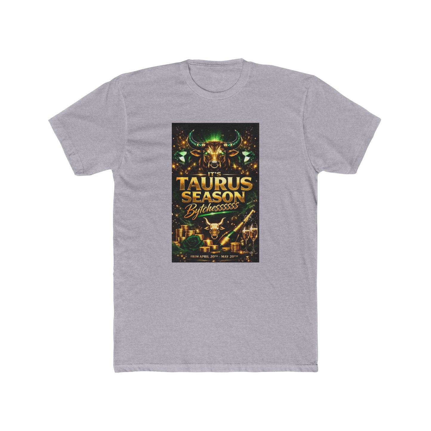 Taurus Season T‑Shirt – Bold Zodiac Bull Graphic Tee (Astrology Birthday Gift)