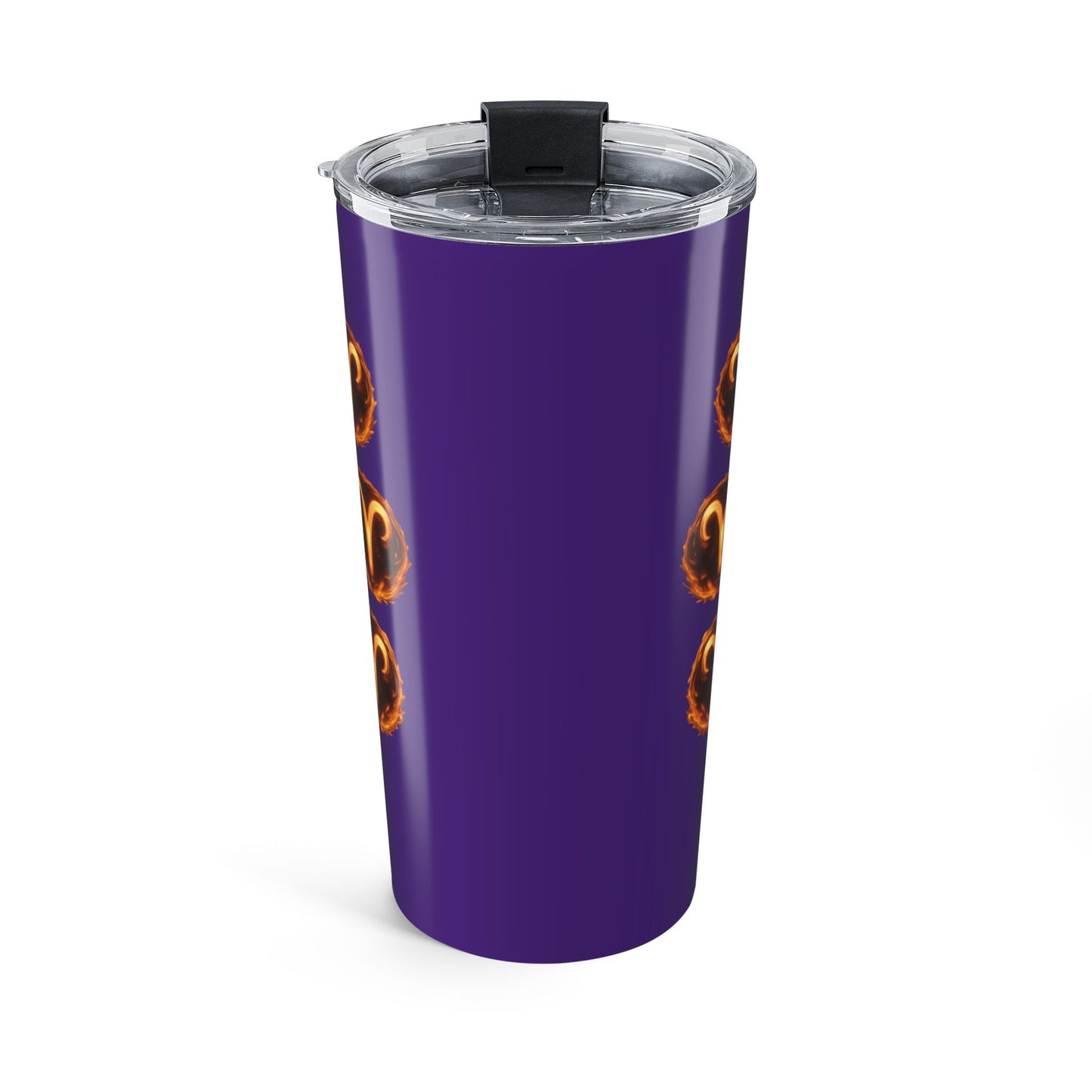 Aries Zodiac 20oz Tumbler — Purple Fire Ram Astrology Travel Mug