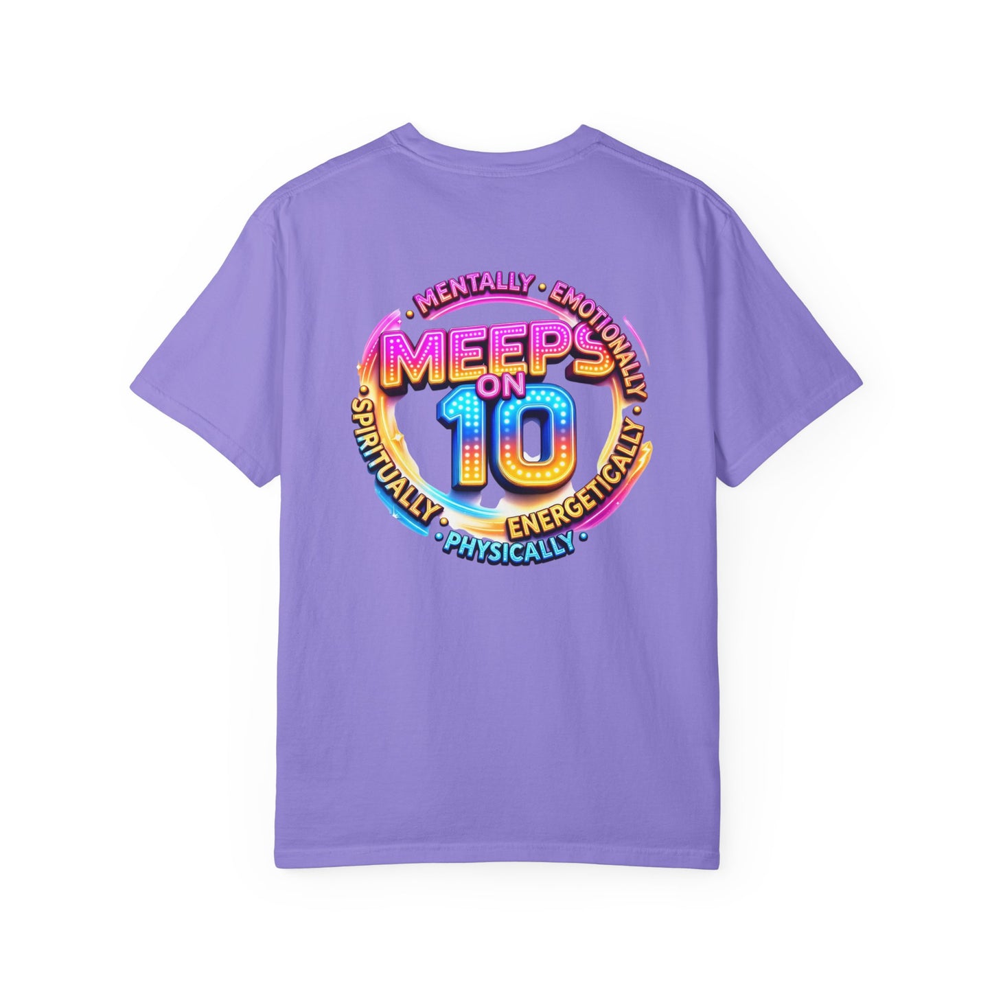 Live Love Laugh Graphic T-Shirt — Colorful Retro Marquee Design