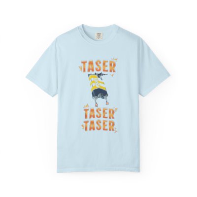 Taser Graphic T-Shirt — Retro Safety Device Design