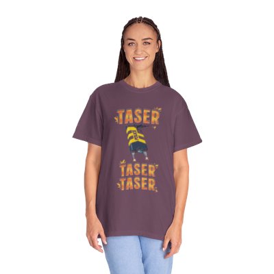 Taser Graphic T-Shirt — Retro Safety Device Design