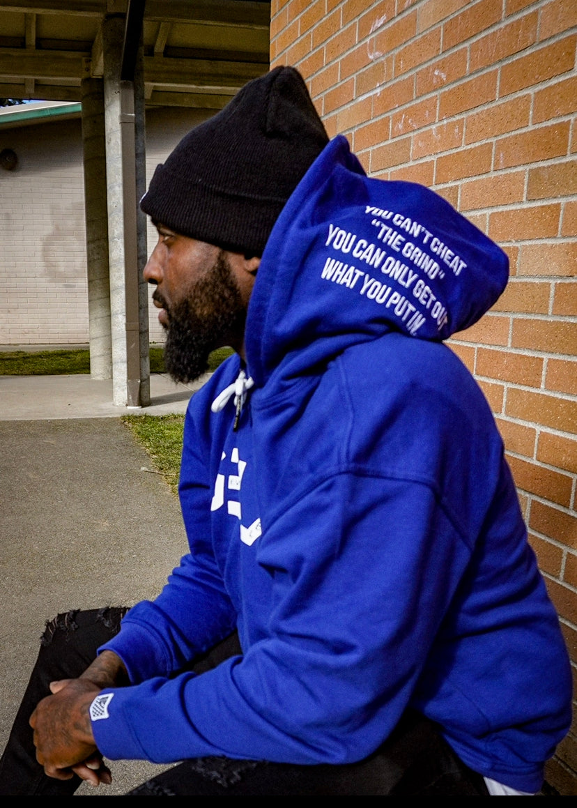 CAN'T CHEAT THE GRIND HOODIE (ROYAL BLUE)